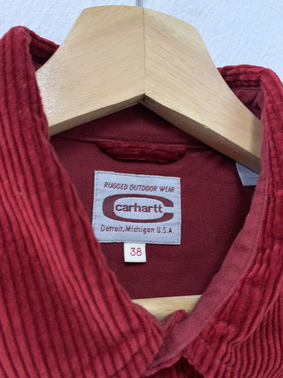 Carhartt Rare Vintage Carhartt Corduroy Velvet Long Sleeve Shirt Size US M / EU 48-50 / 2 - 4 Thumbnail