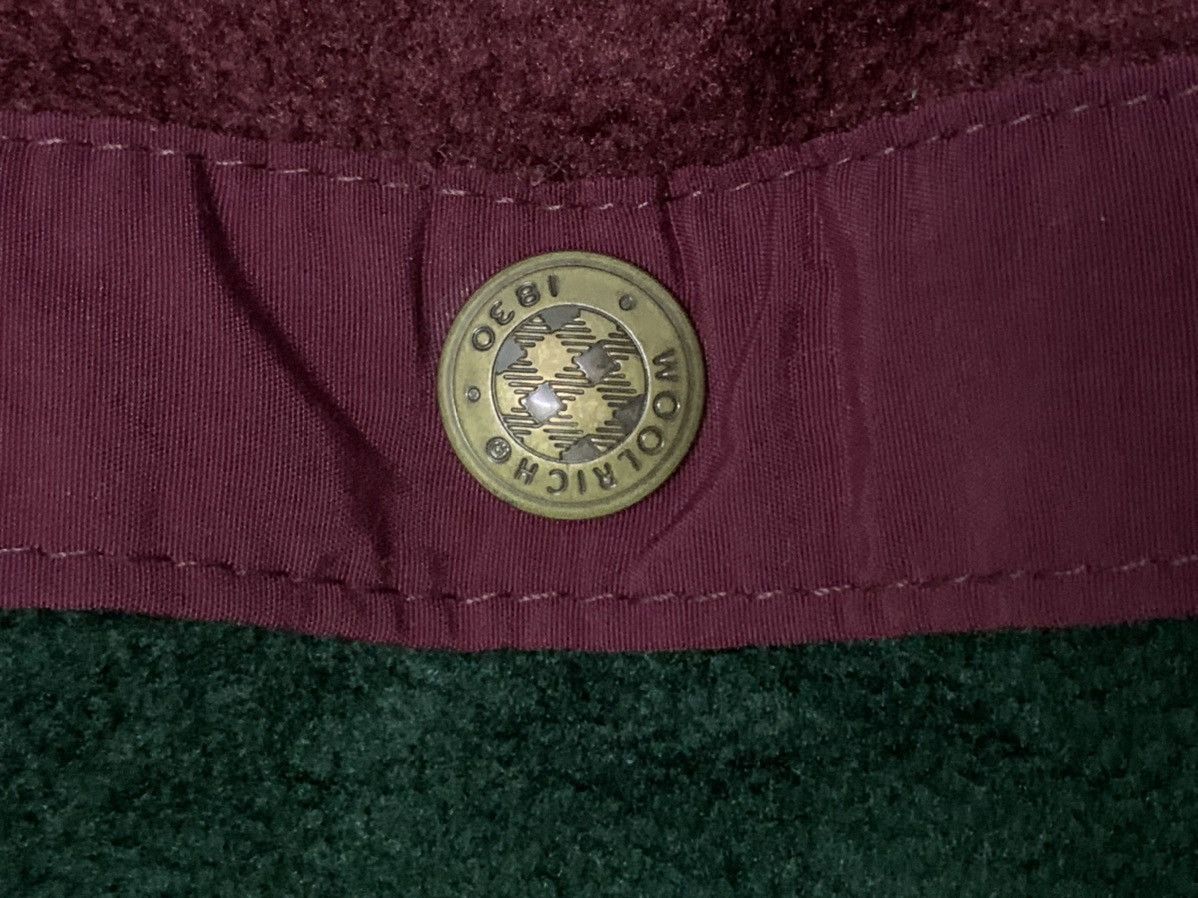 Nice Vintage Woolrich Tricolor Fleece Half Button Jacket