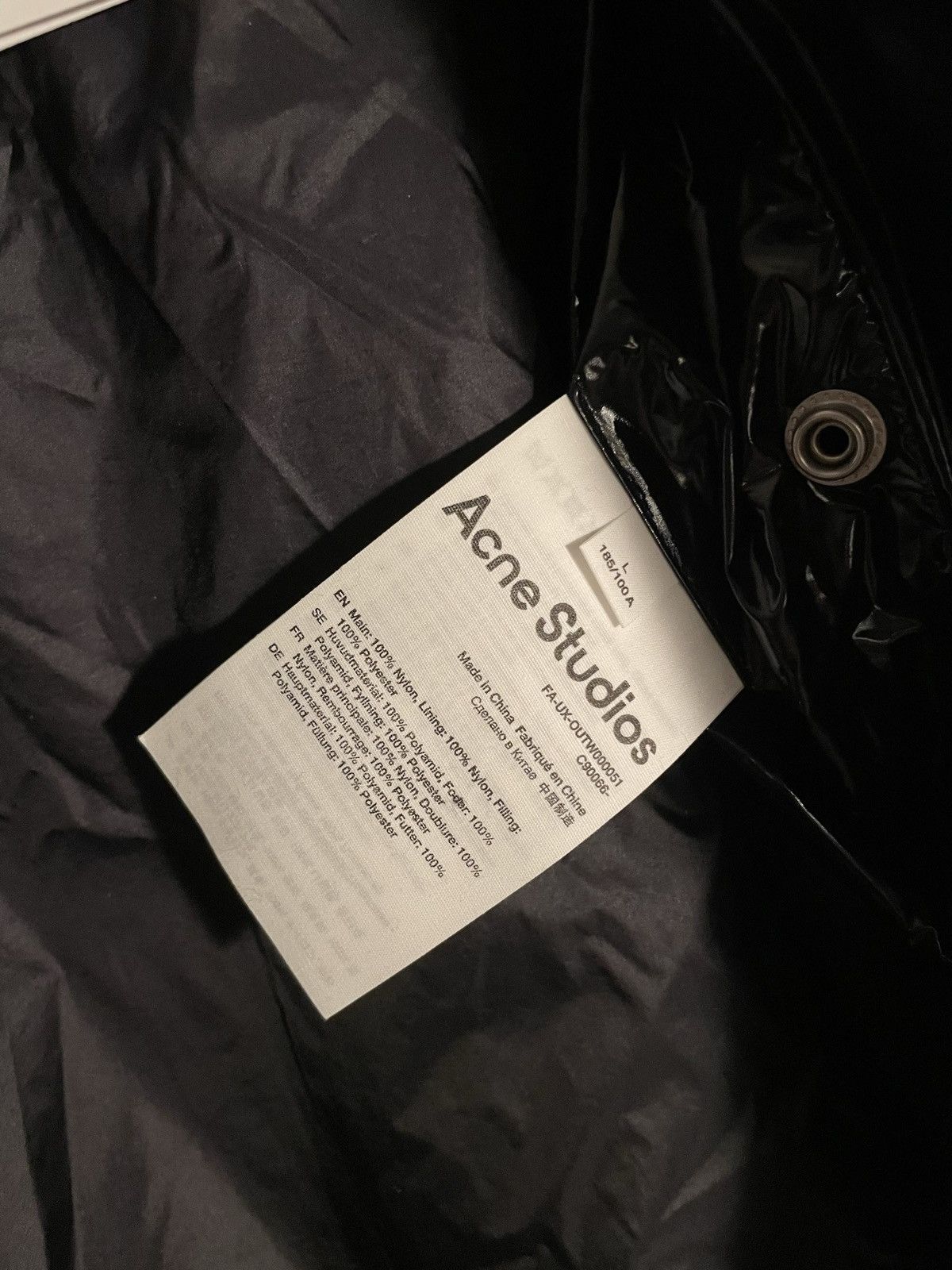 Acne Studios Acne Studios nylon face padded puffer jacket black new tag Size US L / EU 52-54 / 3 - 8 Thumbnail