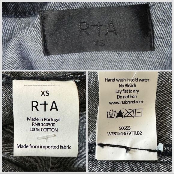Rta RTA Demin Off Shoulder Blouse, Size XS, Dark blue Size XS / US 0-2 / IT 36-38 - 5 Thumbnail