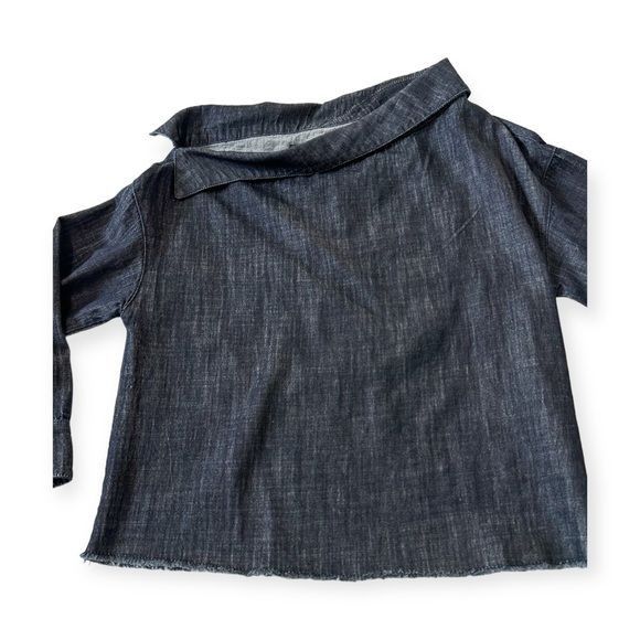 Rta RTA Demin Off Shoulder Blouse, Size XS, Dark blue Size XS / US 0-2 / IT 36-38 - 6 Thumbnail