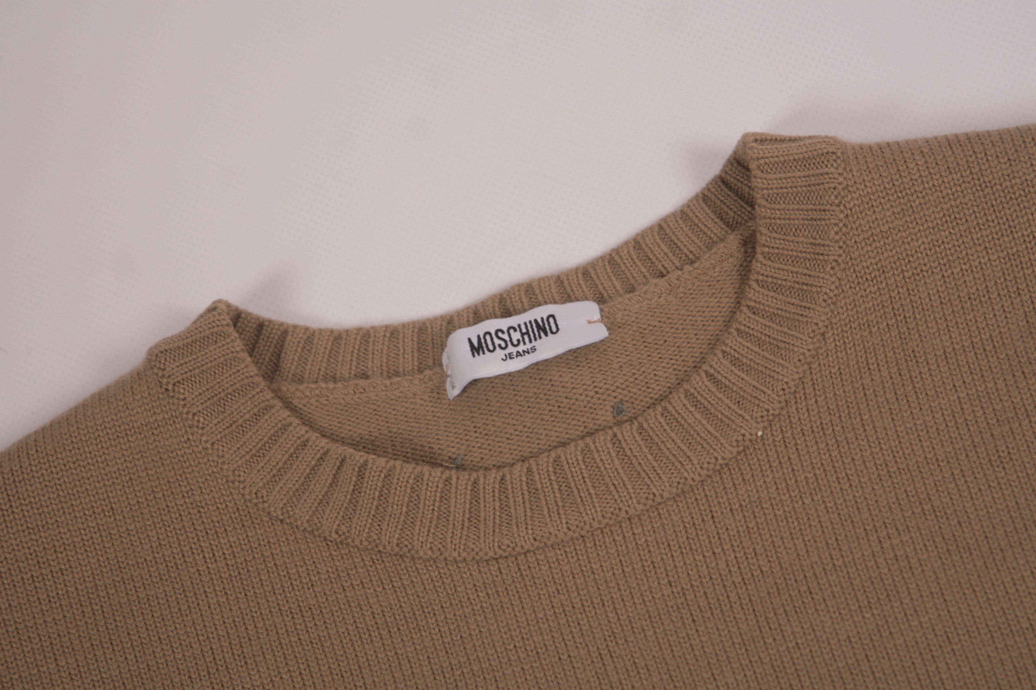 Moschino Moschino Jeans Cotton Blend Knit Sweat With Denim Sleeves Size US M / EU 48-50 / 2 - 8 Thumbnail