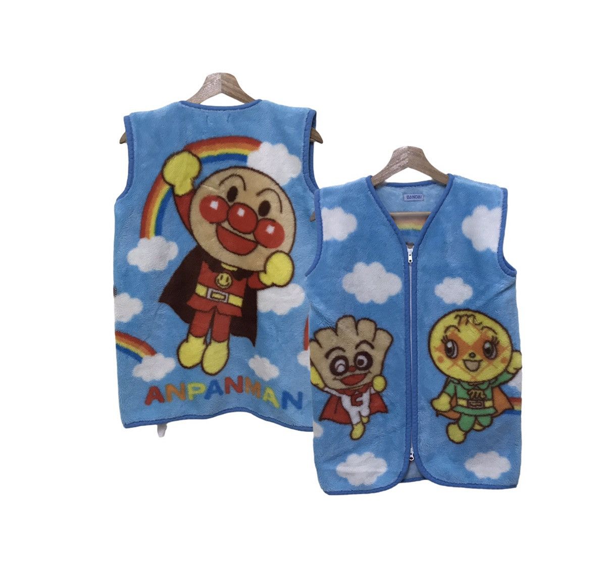 Anime × Japanese Brand × Vintage Vintage Japanese Anime Anpanman Fleece Sleeveless Jacket Size US M / EU 48-50 / 2 - 1 Thumbnail