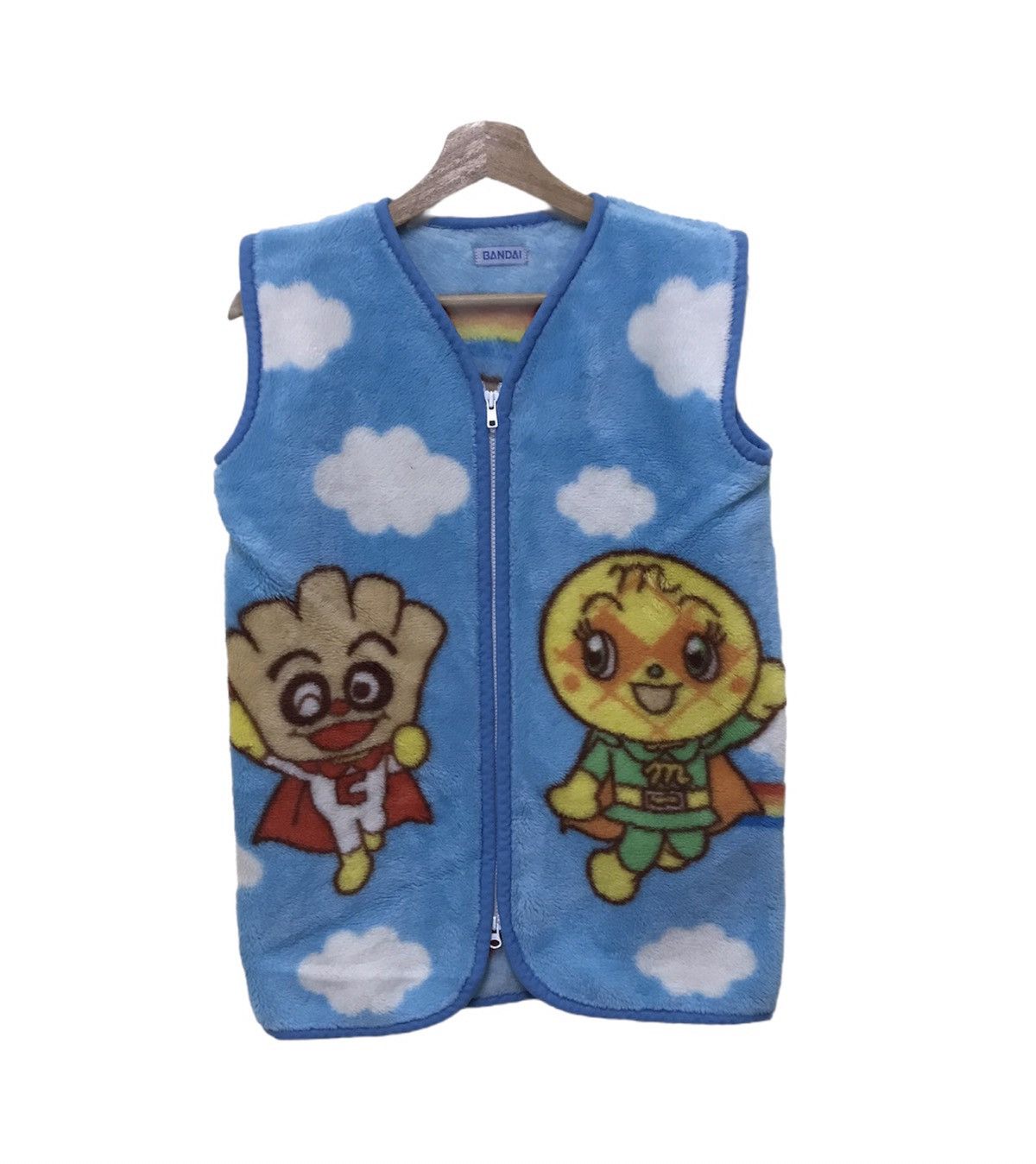 Anime × Japanese Brand × Vintage Vintage Japanese Anime Anpanman Fleece Sleeveless Jacket Size US M / EU 48-50 / 2 - 2 Thumbnail