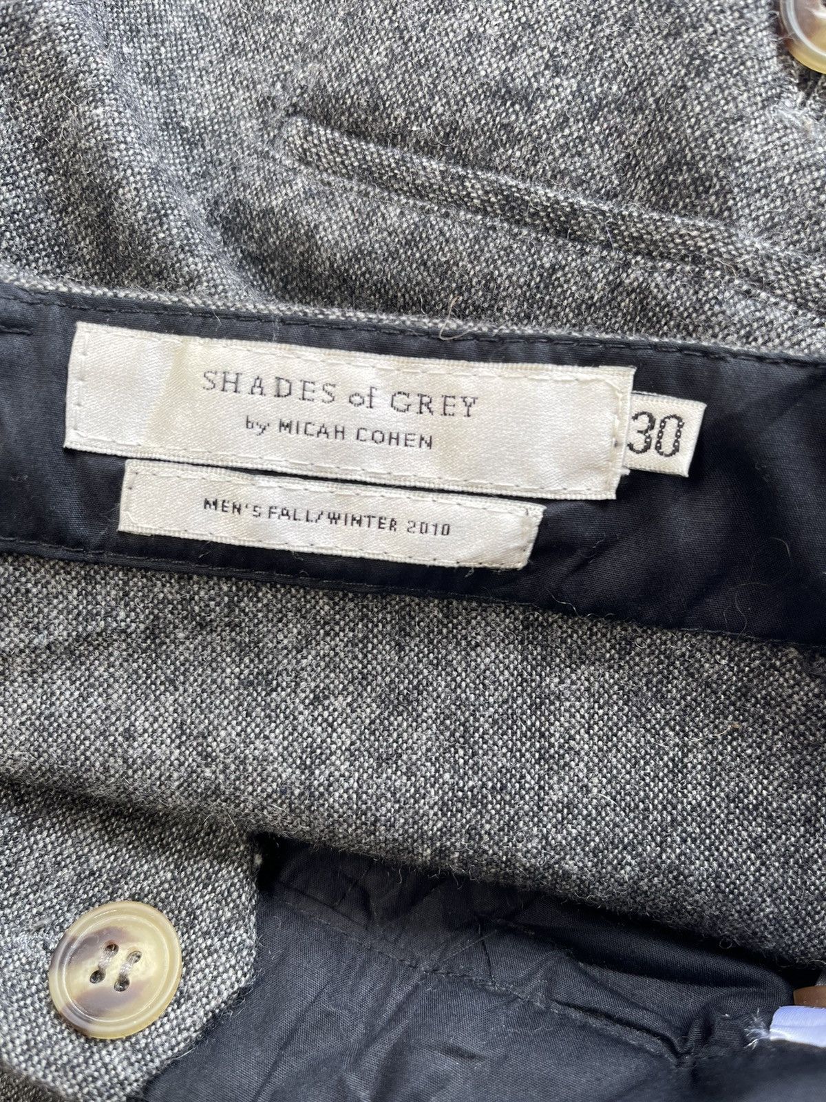 Shades Of Grey FALL WINTER 2010 WOOL PANTS Size US 33 - 6 Thumbnail