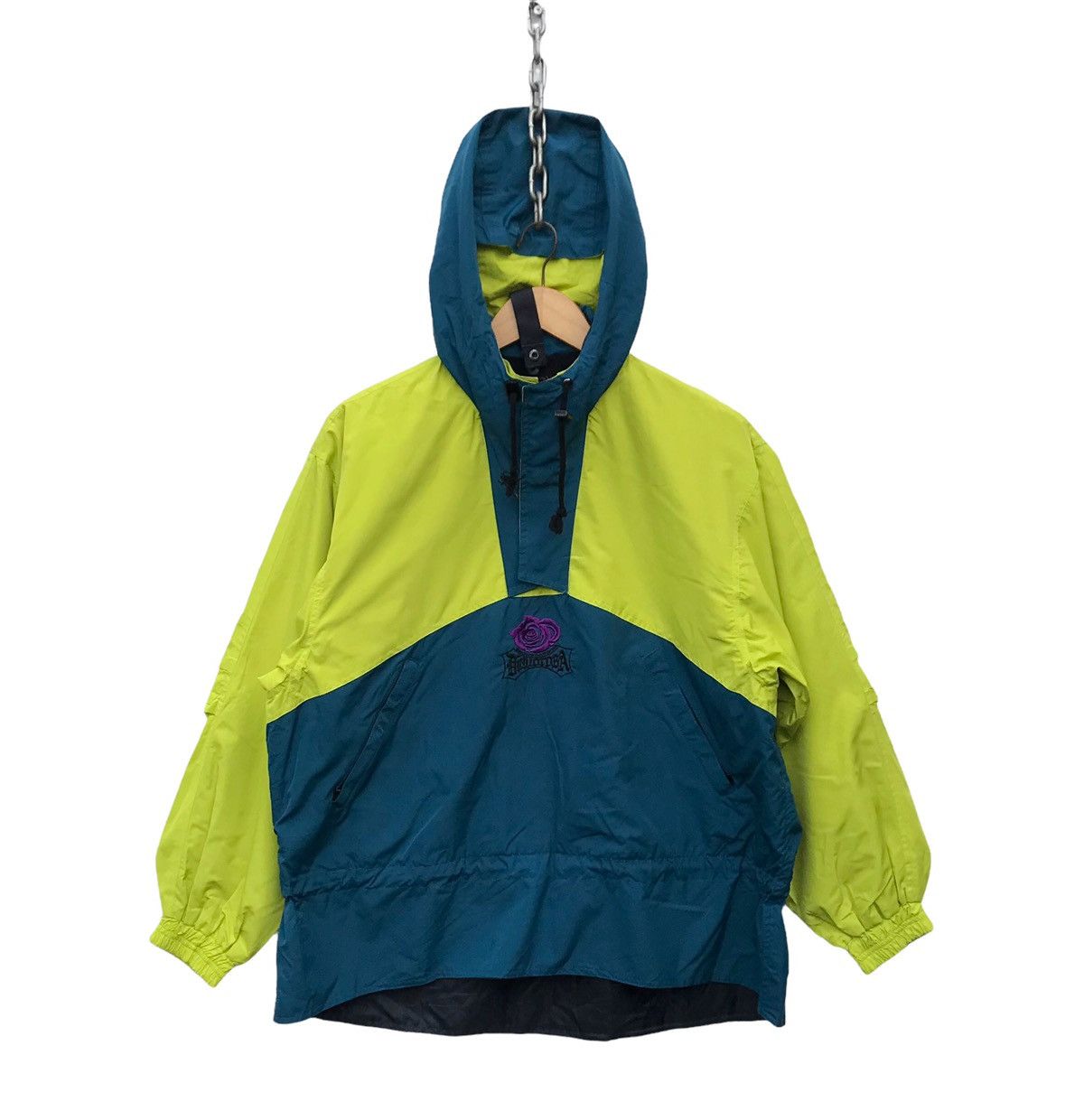 Japanese Brand Nice Colour Snowboard Color Block Windbreaker Hoodie Jacket Size US M / EU 48-50 / 2 - 1 Thumbnail