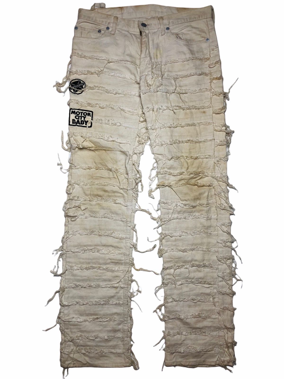 Hysteric Glamour 90sHysteric Glamour Mummy Hagi Moto Patchwork Size US 32 / EU 48 - 1 Thumbnail