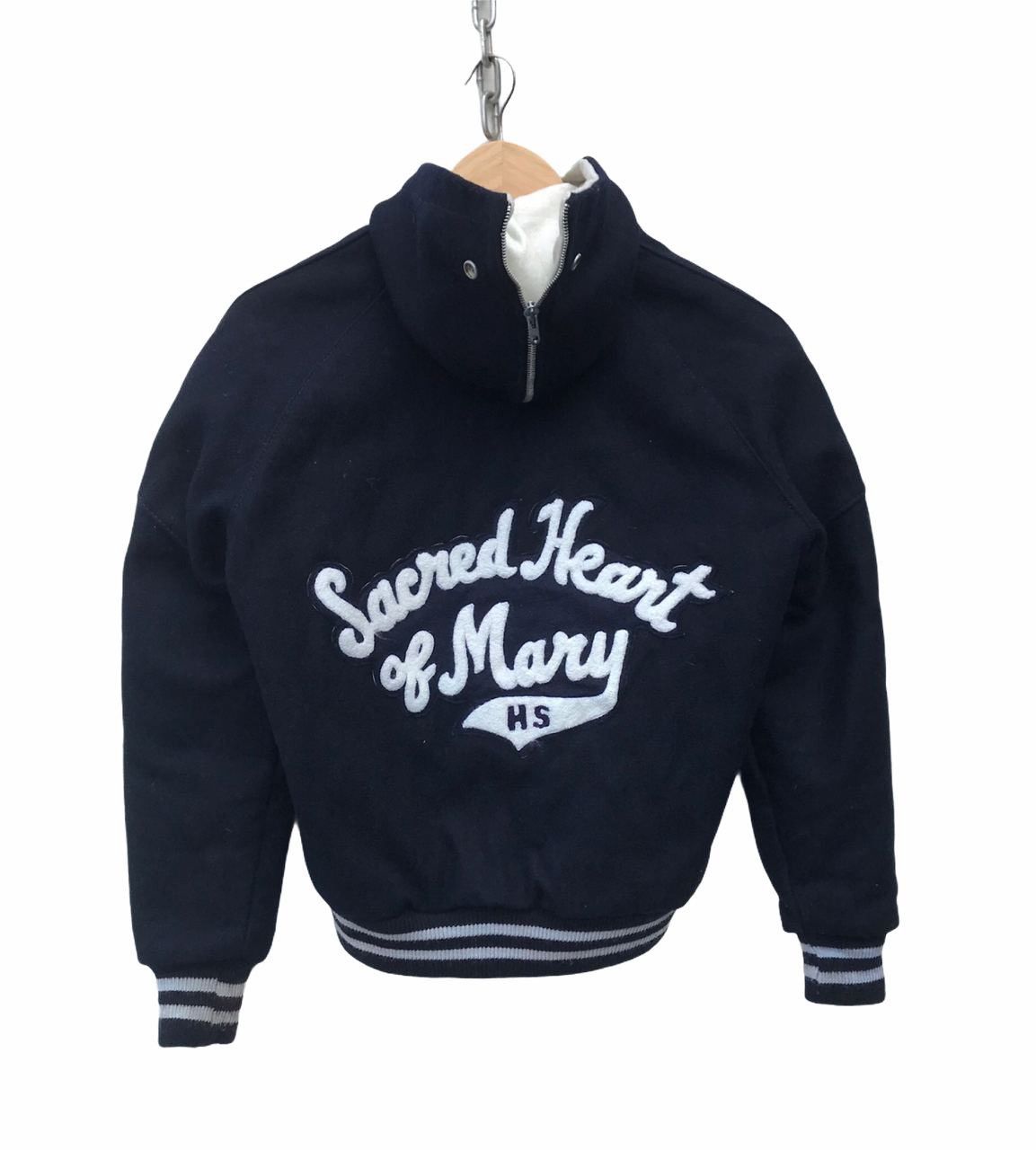 Delong Vintage DeLong Sportwear Hoodie Varsity Jacket Size US S / EU 44-46 / 1 - 2 Thumbnail
