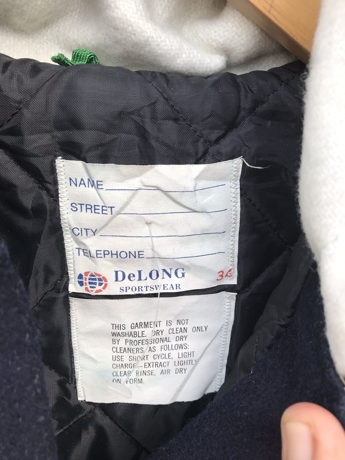 Delong Vintage DeLong Sportwear Hoodie Varsity Jacket Size US S / EU 44-46 / 1 - 5 Thumbnail