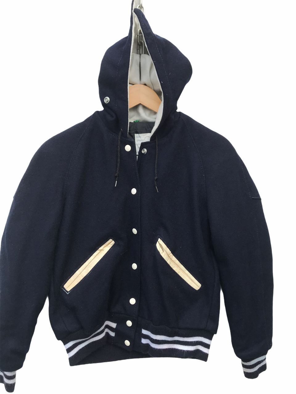 Delong Vintage DeLong Sportwear Hoodie Varsity Jacket Size US S / EU 44-46 / 1 - 3 Thumbnail