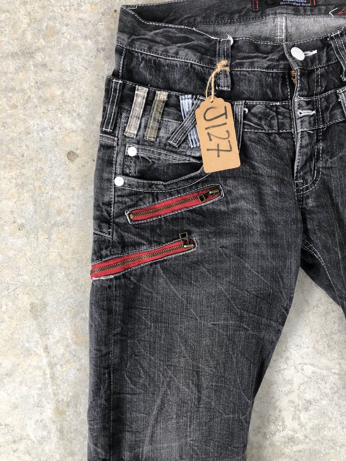 Hysteric Glamour Dominate Handcrafted Double Waist embroidered jeans Size US 32 / EU 48 - 4 Thumbnail