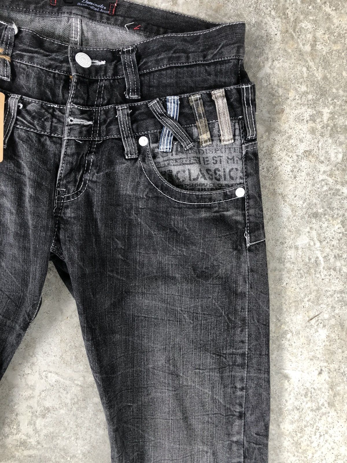 Hysteric Glamour Dominate Handcrafted Double Waist embroidered jeans Size US 32 / EU 48 - 5 Thumbnail