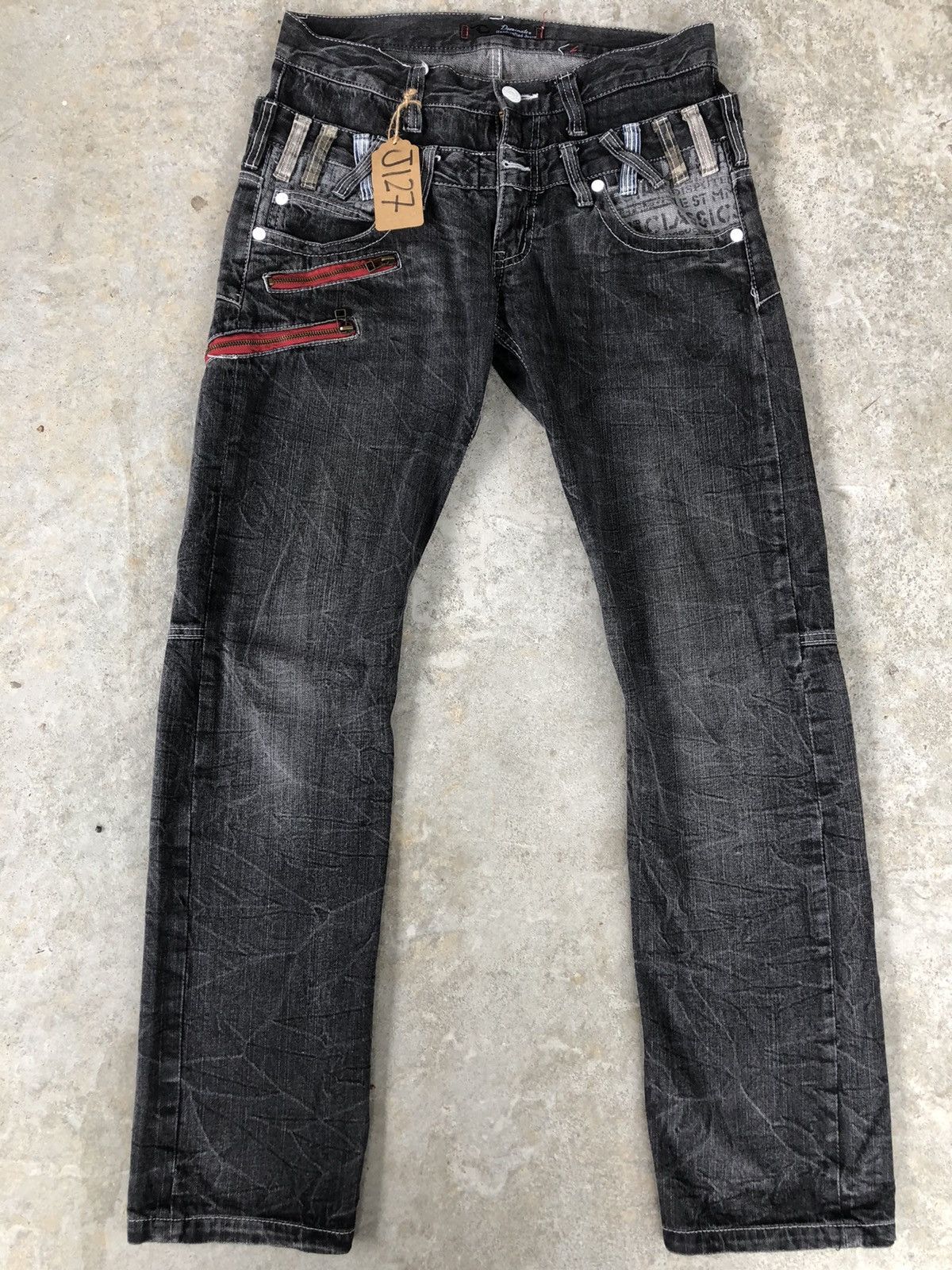 Hysteric Glamour Dominate Handcrafted Double Waist embroidered jeans Size US 32 / EU 48 - 1 Thumbnail
