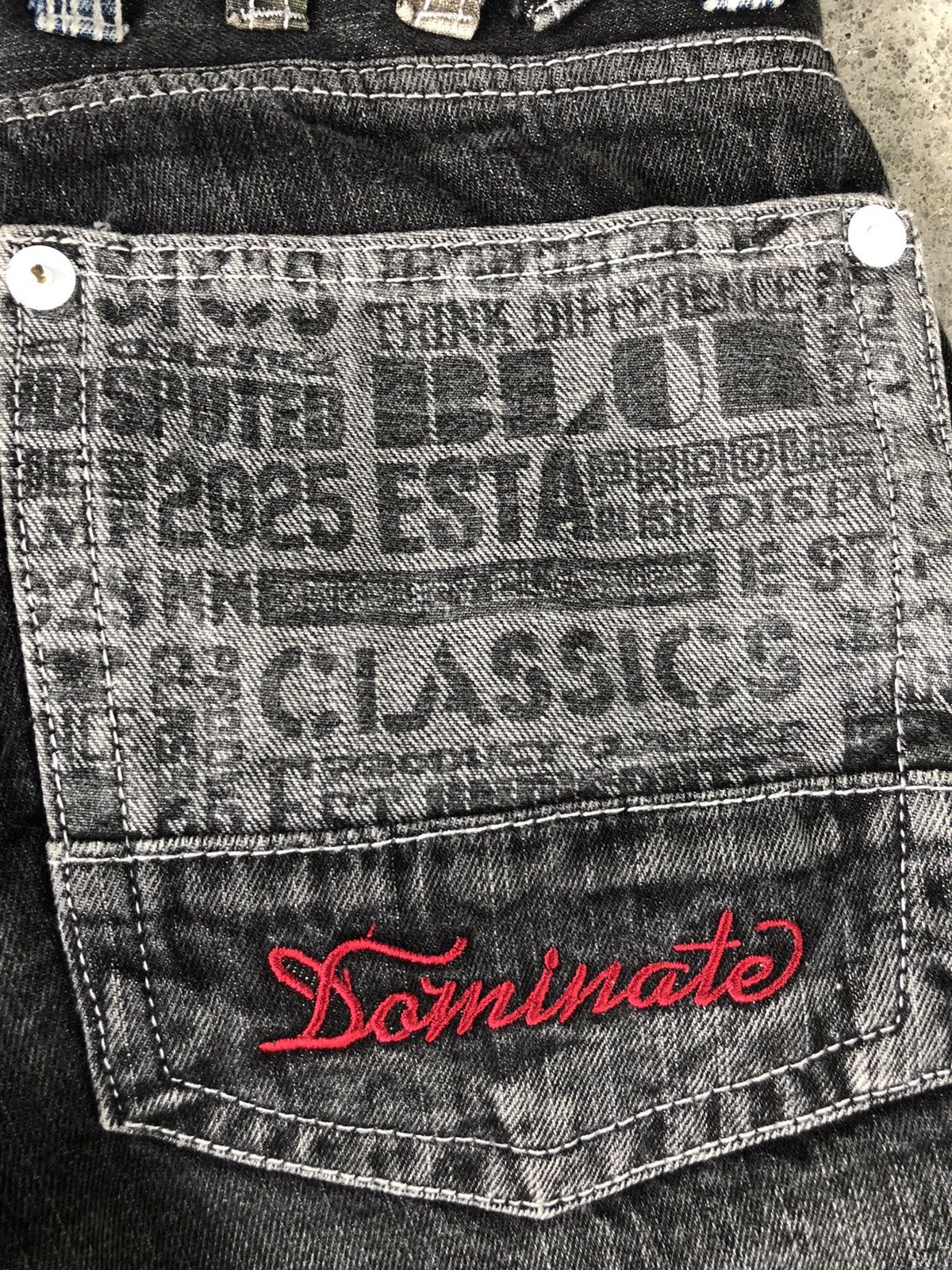 Hysteric Glamour Dominate Handcrafted Double Waist embroidered jeans Size US 32 / EU 48 - 14 Thumbnail