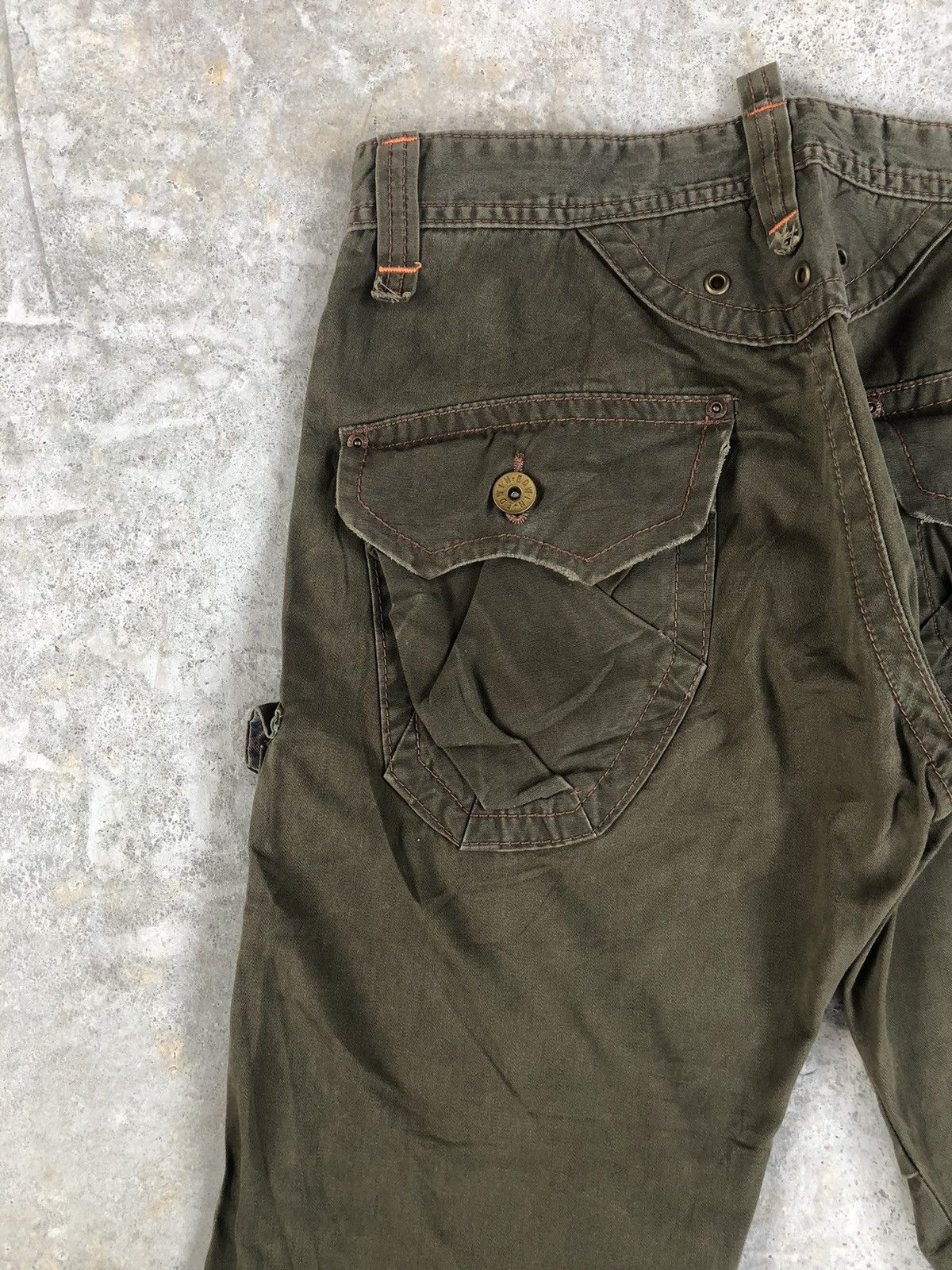 Edwin Edwin 505 Khaki Flare Pants Cargo Pants Tactical Multipocket Size US 32 / EU 48 - 9 Thumbnail