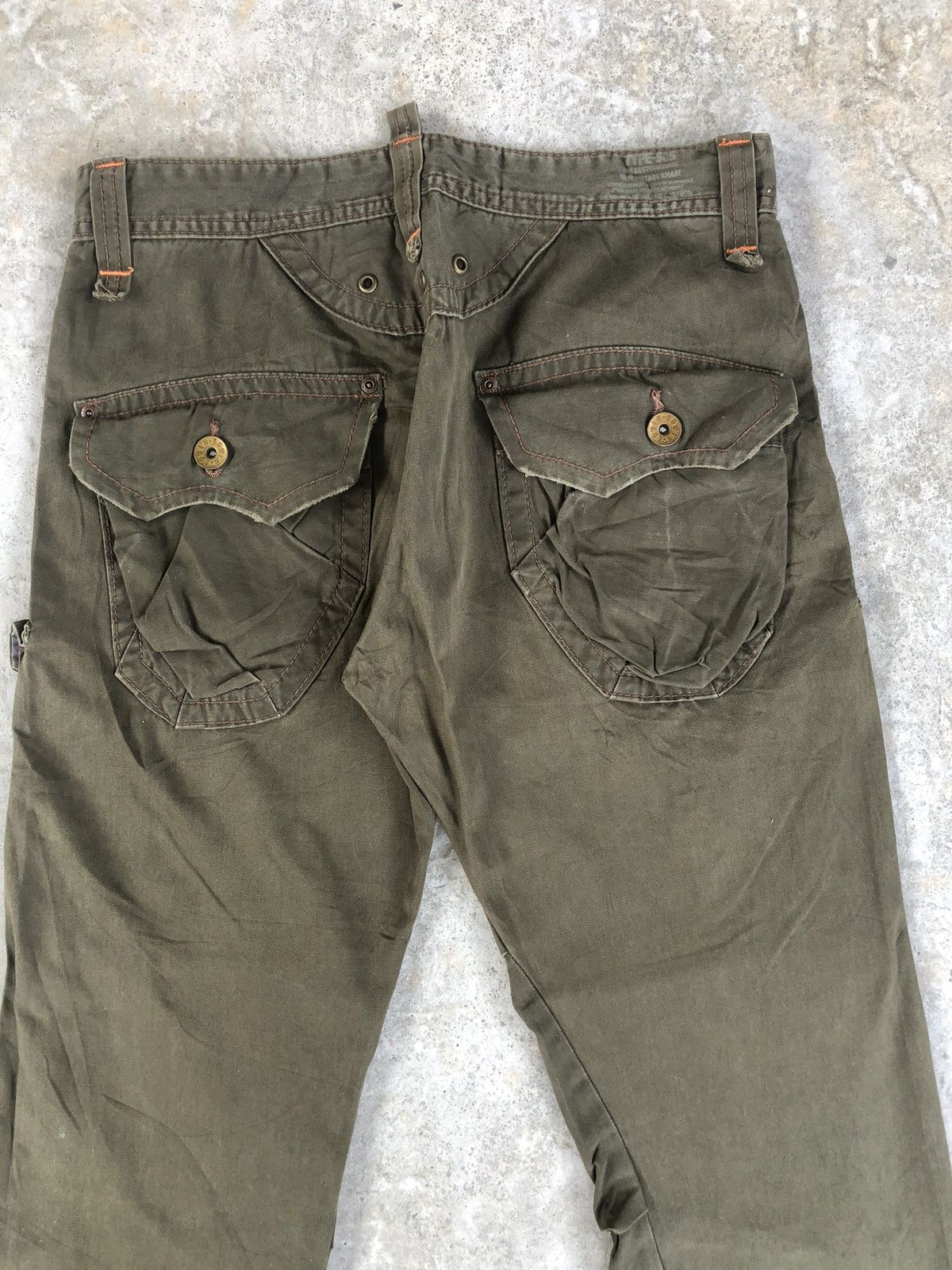 Edwin Edwin 505 Khaki Flare Pants Cargo Pants Tactical Multipocket Size US 32 / EU 48 - 8 Thumbnail