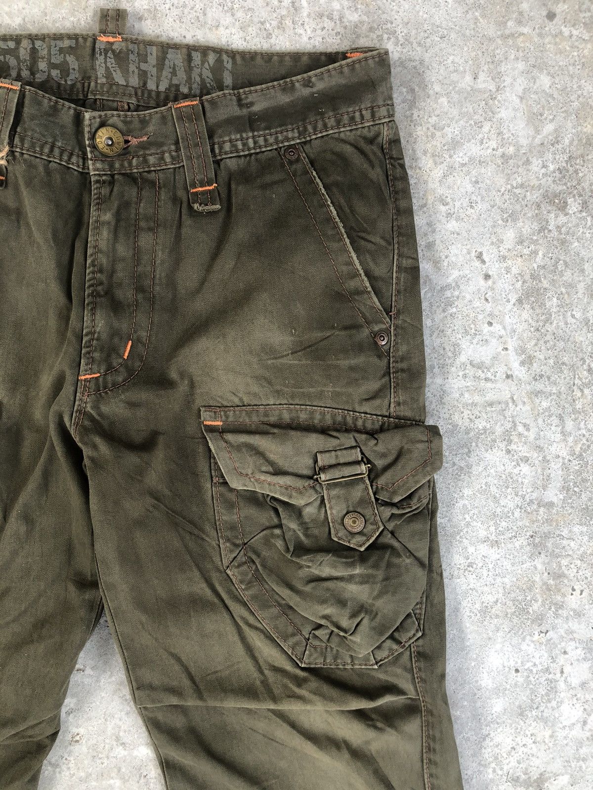Edwin Edwin 505 Khaki Flare Pants Cargo Pants Tactical Multipocket Size US 32 / EU 48 - 5 Thumbnail