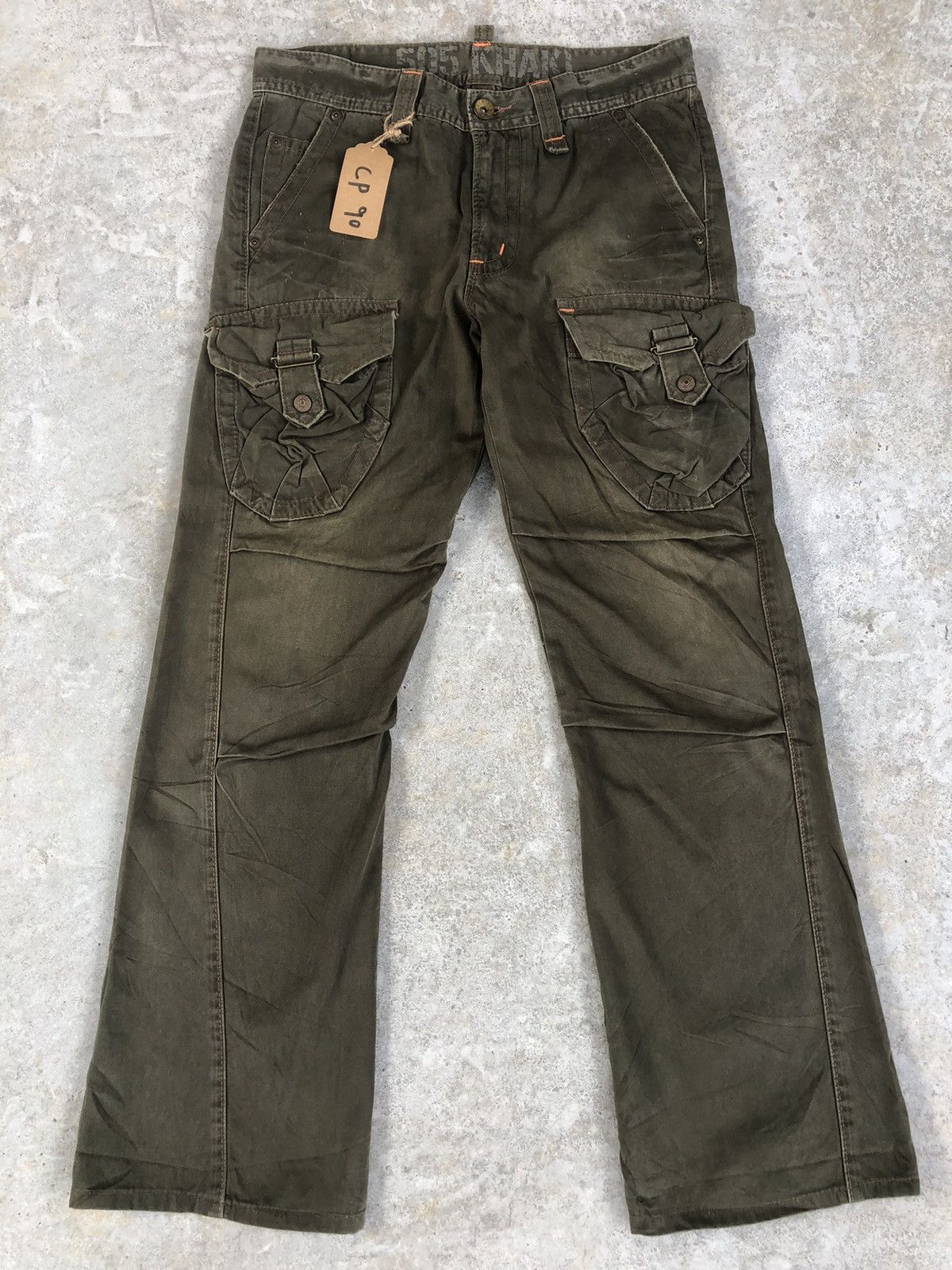 Edwin Edwin 505 Khaki Flare Pants Cargo Pants Tactical Multipocket Size US 32 / EU 48 - 1 Thumbnail