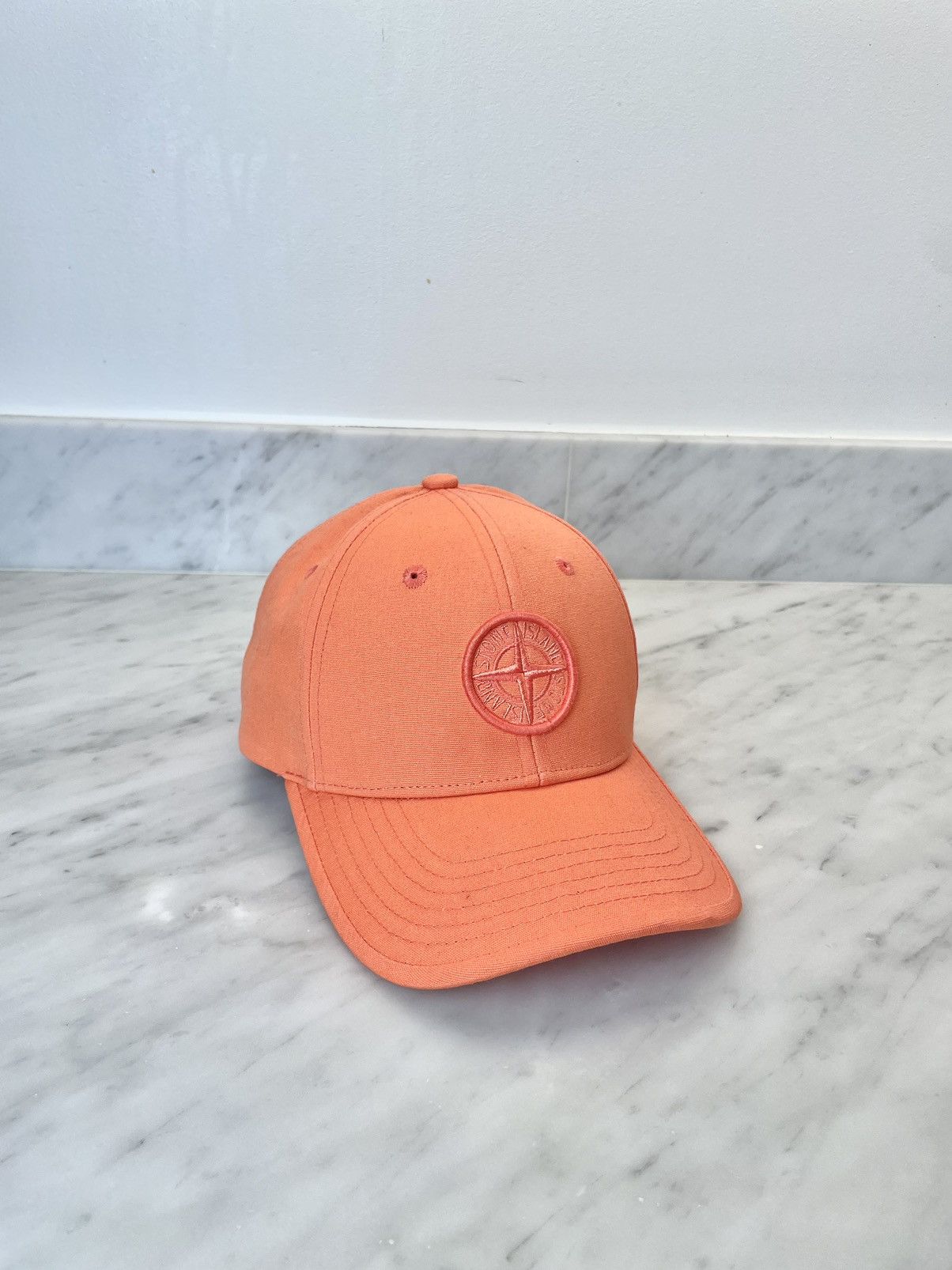 image of Stone Island Coral Baseball Cap Logo Hat, Men's