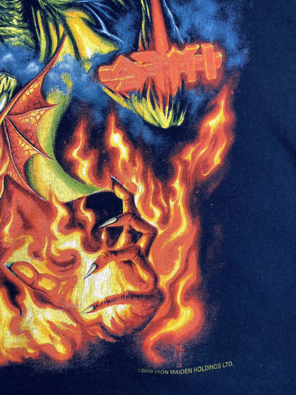 Iron Maiden Vintage Iron Maiden 2009 Tee T Shirt Size L Size US L / EU 52-54 / 3 - 9 Thumbnail