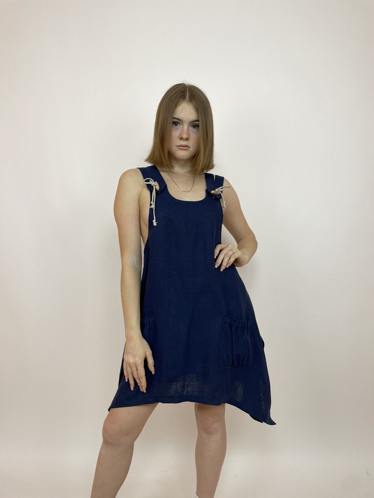 By Pias Linen Dress Pia’s Finland design Size XS Oversized