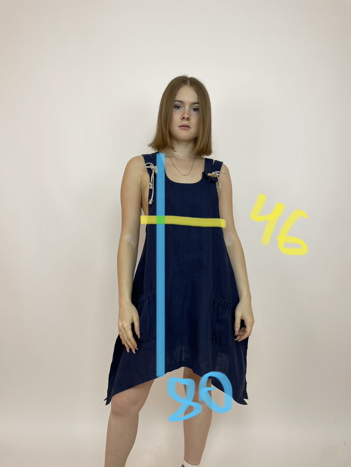By Pias Linen Dress Pia’s Finland design Size XS Oversized