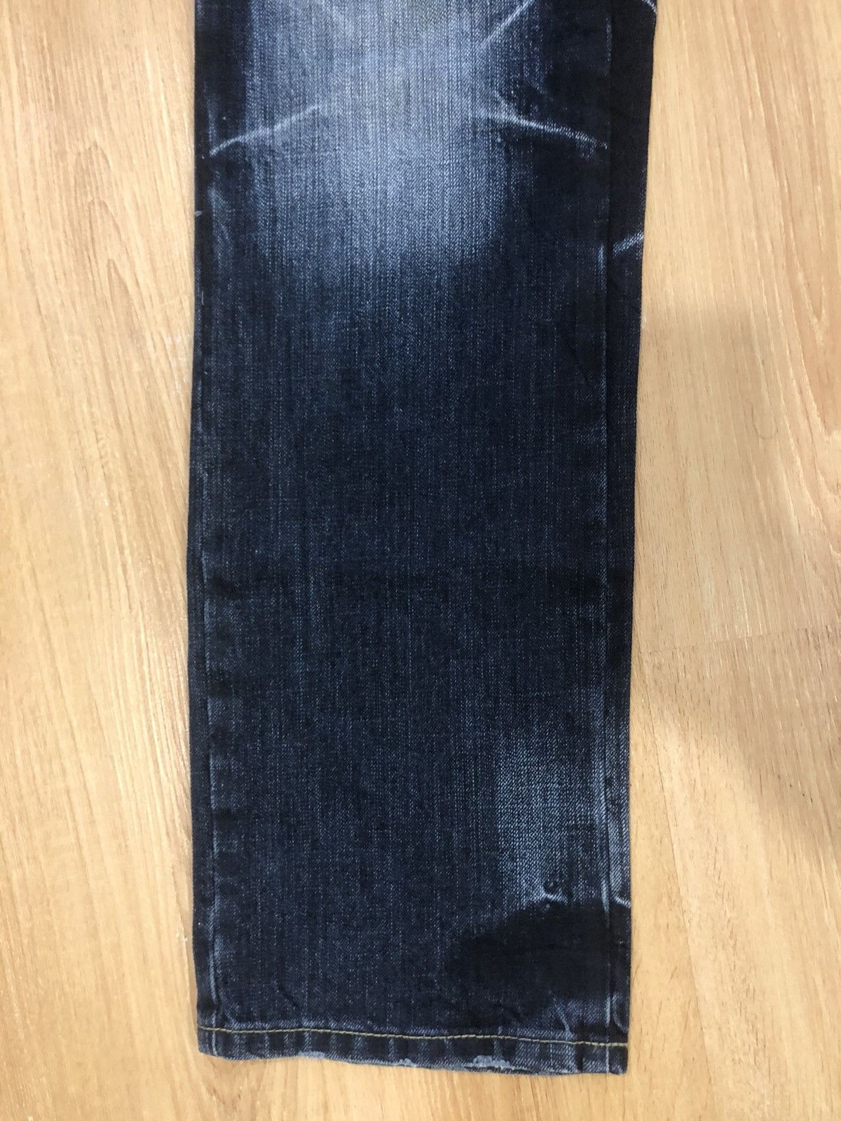 PPFM Japanese PPFM Double Waist Distressed Denim Punk Style Blue Size US 33 - 6 Thumbnail