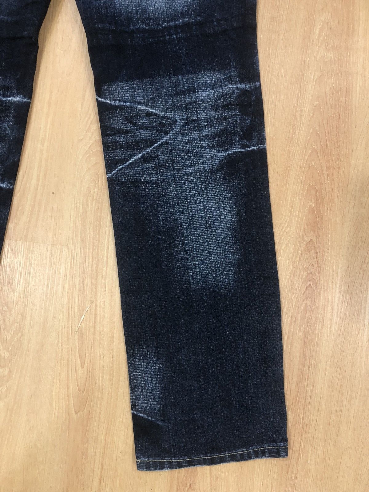 PPFM Japanese PPFM Double Waist Distressed Denim Punk Style Blue Size US 33 - 12 Thumbnail