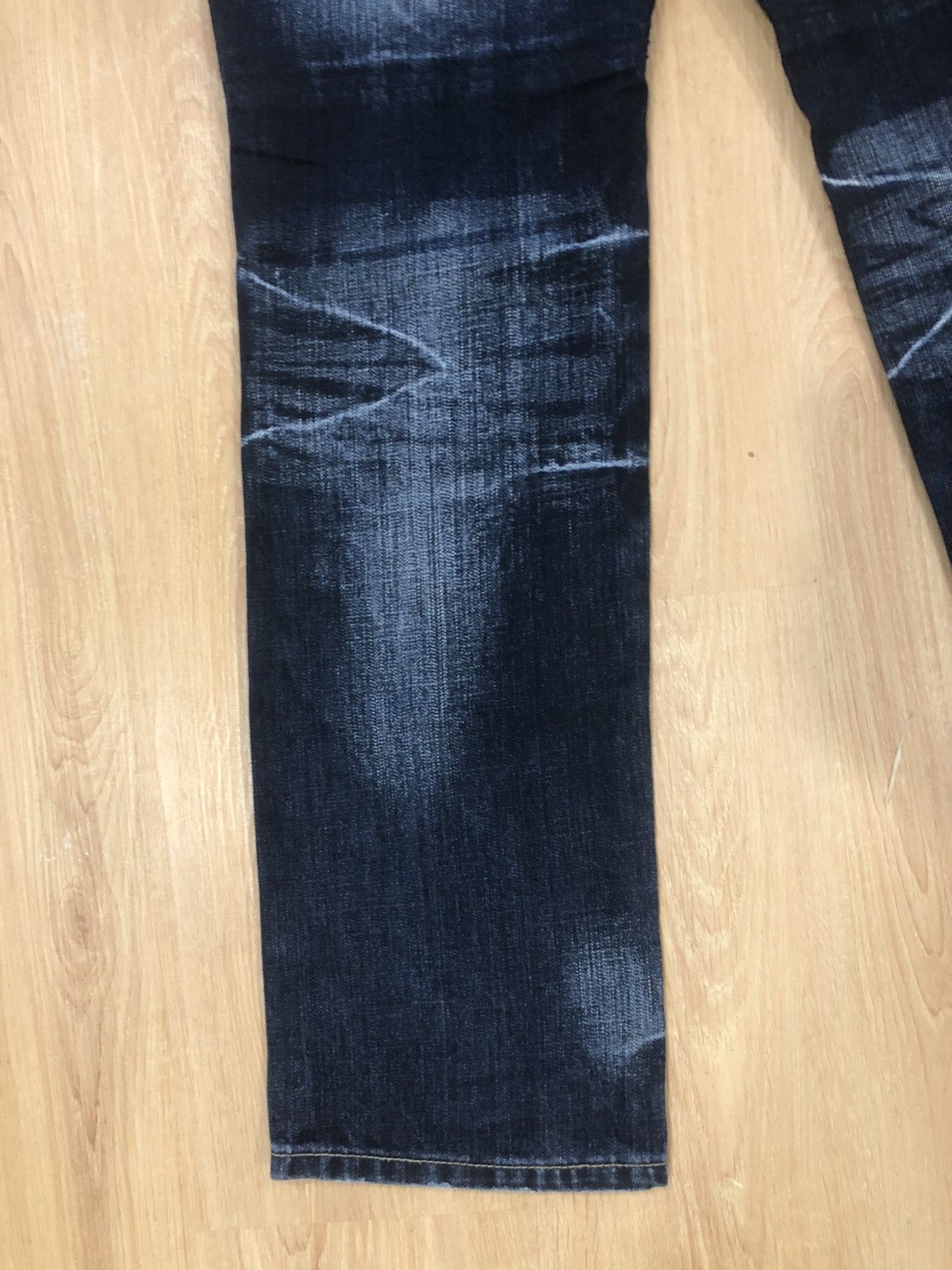 PPFM Japanese PPFM Double Waist Distressed Denim Punk Style Blue Size US 33 - 11 Thumbnail