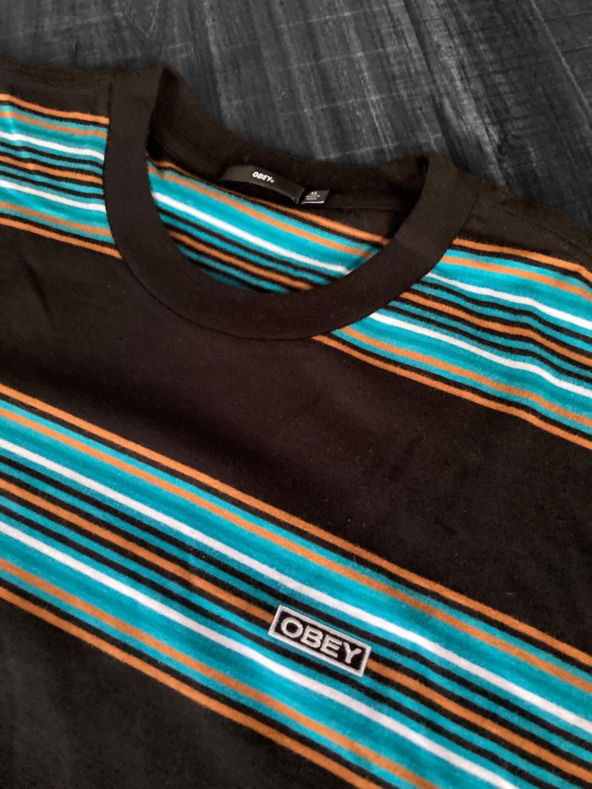 Obey OBEY Stripe Tee XL Size US XL / EU 56 / 4 - 2 Thumbnail