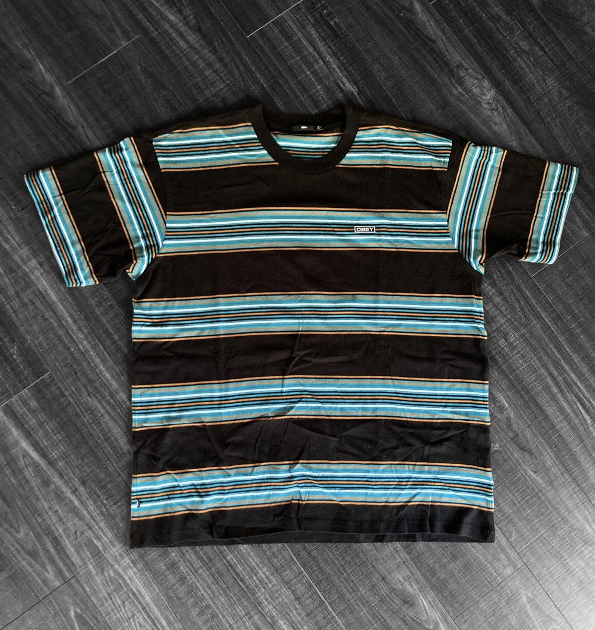 Obey OBEY Stripe Tee XL Size US XL / EU 56 / 4 - 1 Thumbnail