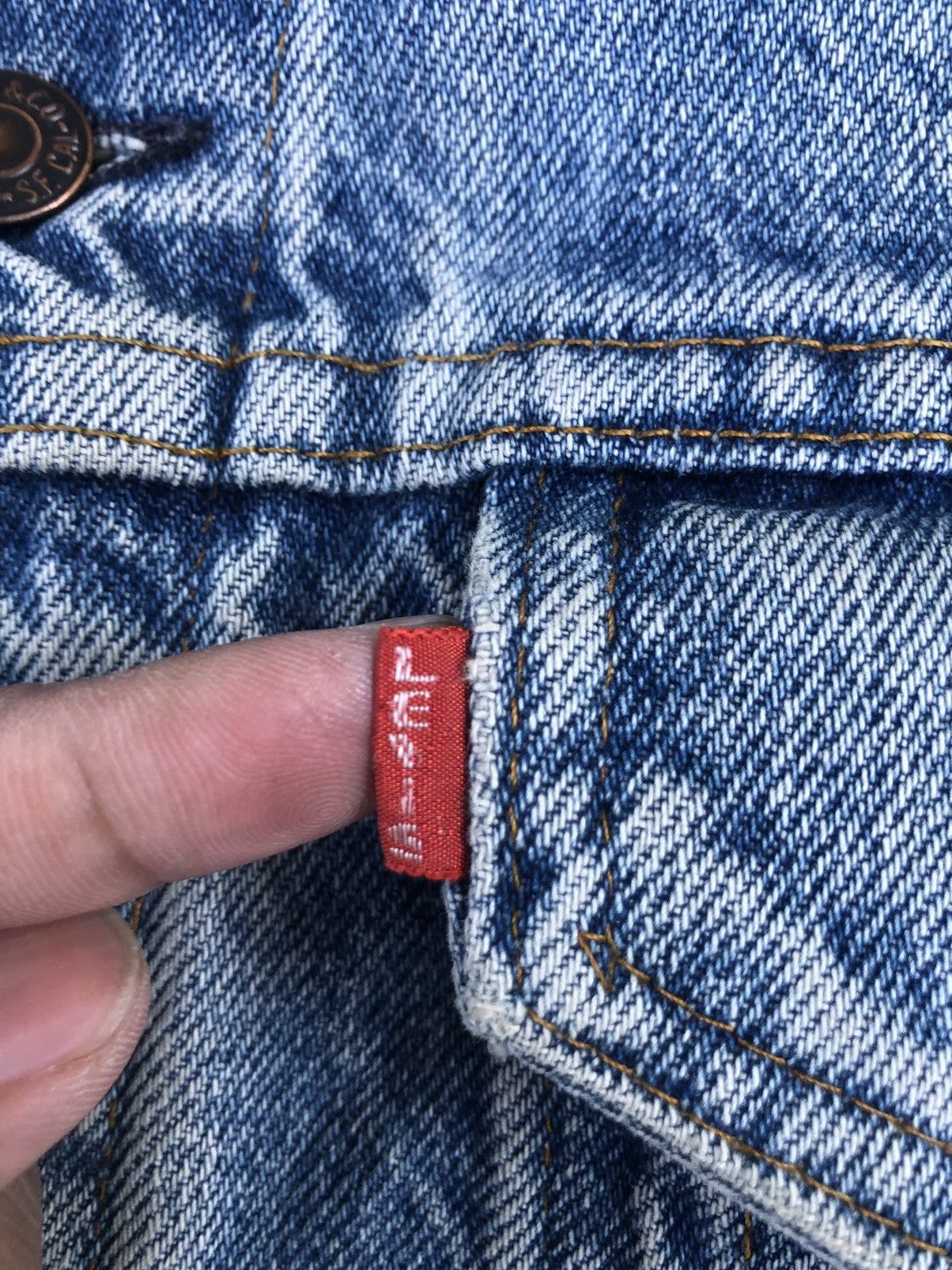 Levi's Vintage 70s Levi’s Big E Denim Jacket Distressed Size US L / EU 52-54 / 3 - 18 Thumbnail