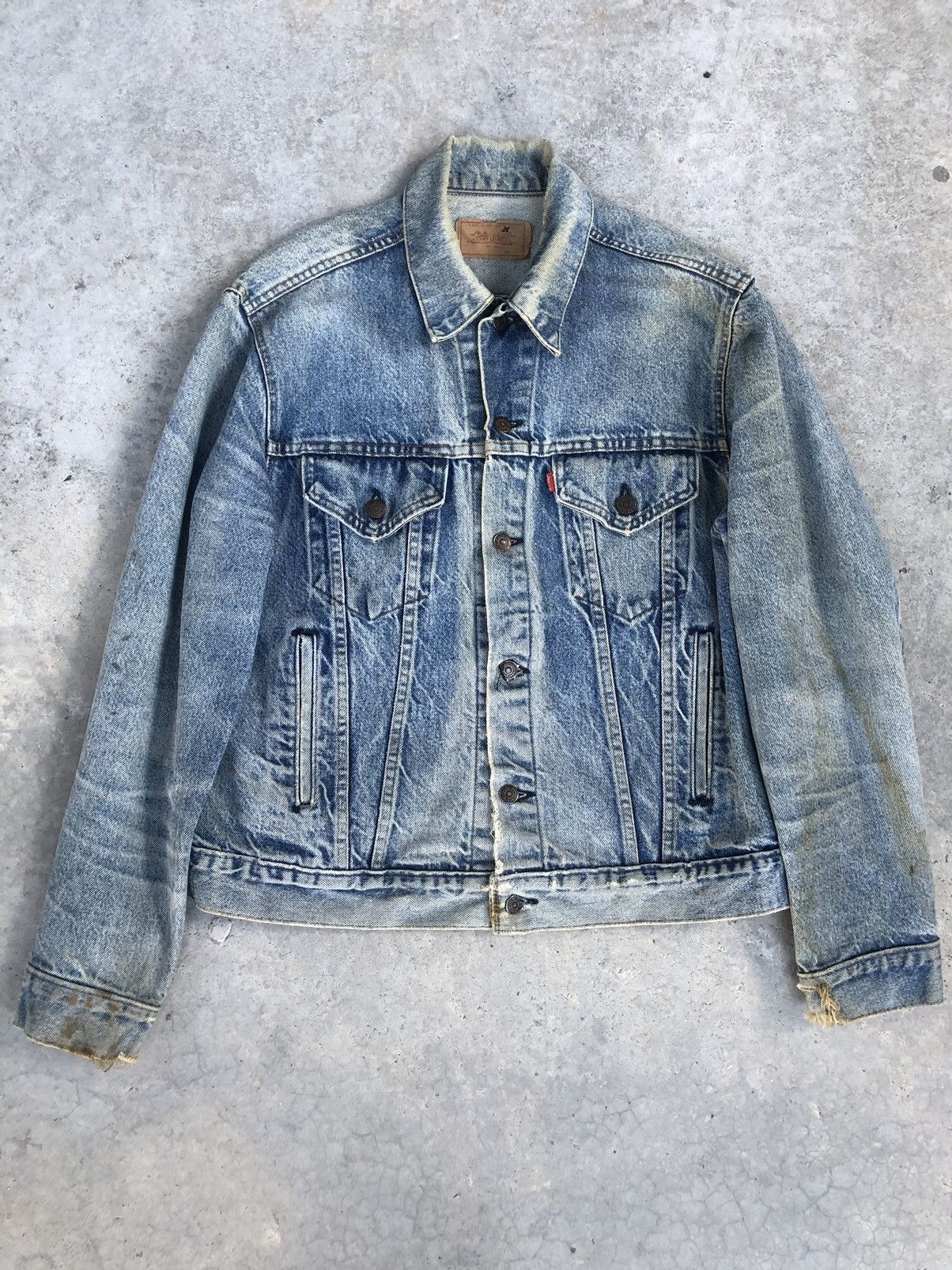 Levi's Vintage 70s Levi’s Big E Denim Jacket Distressed Size US L / EU 52-54 / 3 - 1 Thumbnail