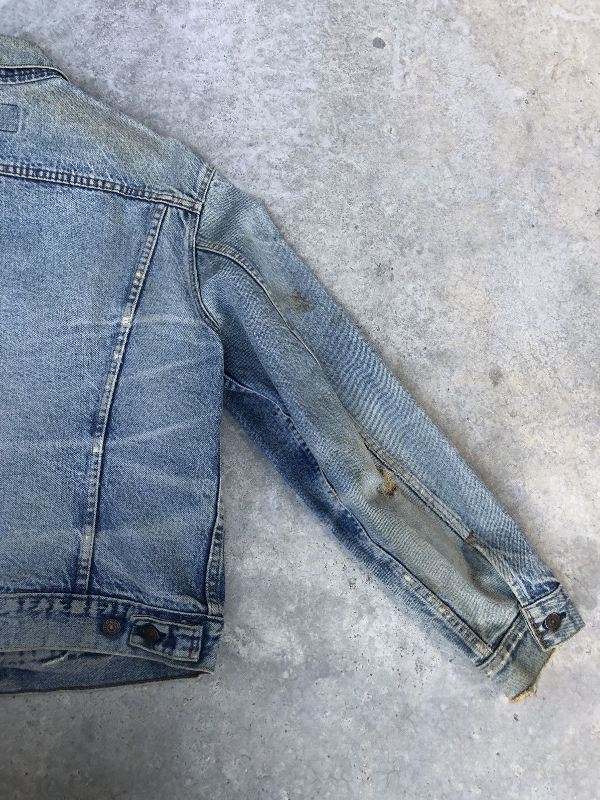 Levi's Vintage 70s Levi’s Big E Denim Jacket Distressed Size US L / EU 52-54 / 3 - 8 Thumbnail