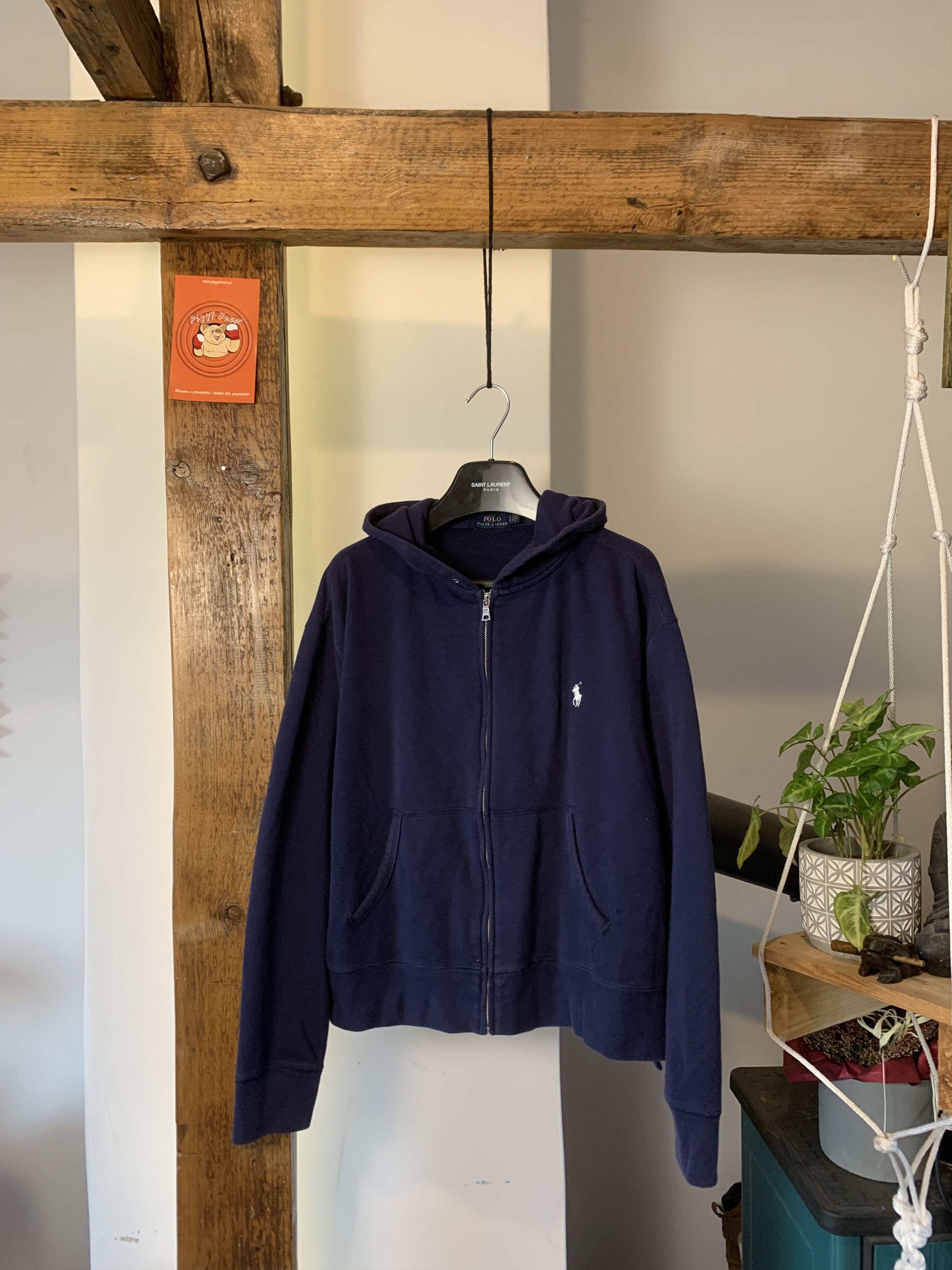 Polo Ralph Lauren Navy Old Money Zip Hoodie Sweater