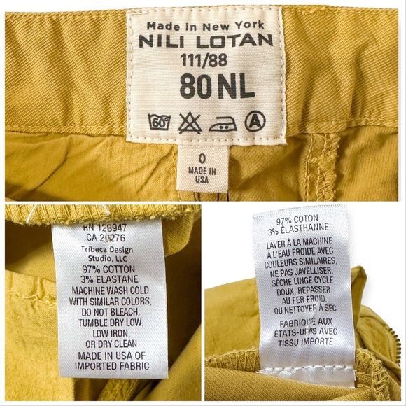 Nili Lotan New with Tag Nili Lotan Montauk Pant in Tuscan Yellow, size Size 25" / US 0 / IT 36 - 9 Thumbnail