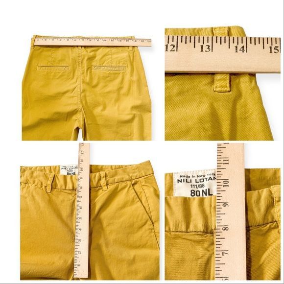 Nili Lotan New with Tag Nili Lotan Montauk Pant in Tuscan Yellow, size Size 25" / US 0 / IT 36 - 11 Thumbnail