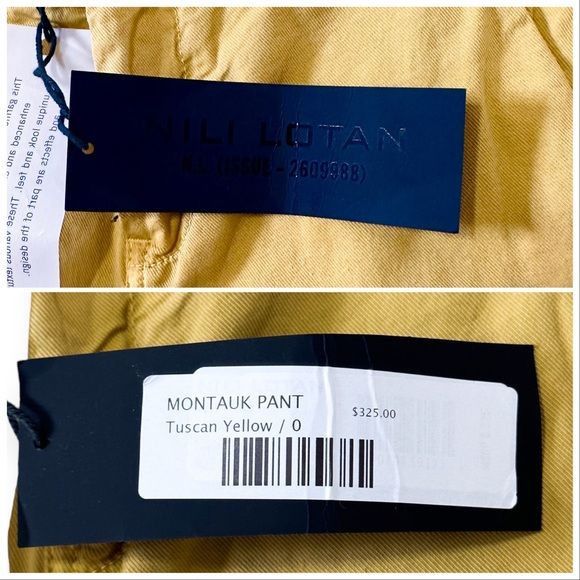 Nili Lotan New with Tag Nili Lotan Montauk Pant in Tuscan Yellow, size Size 25" / US 0 / IT 36 - 8 Thumbnail