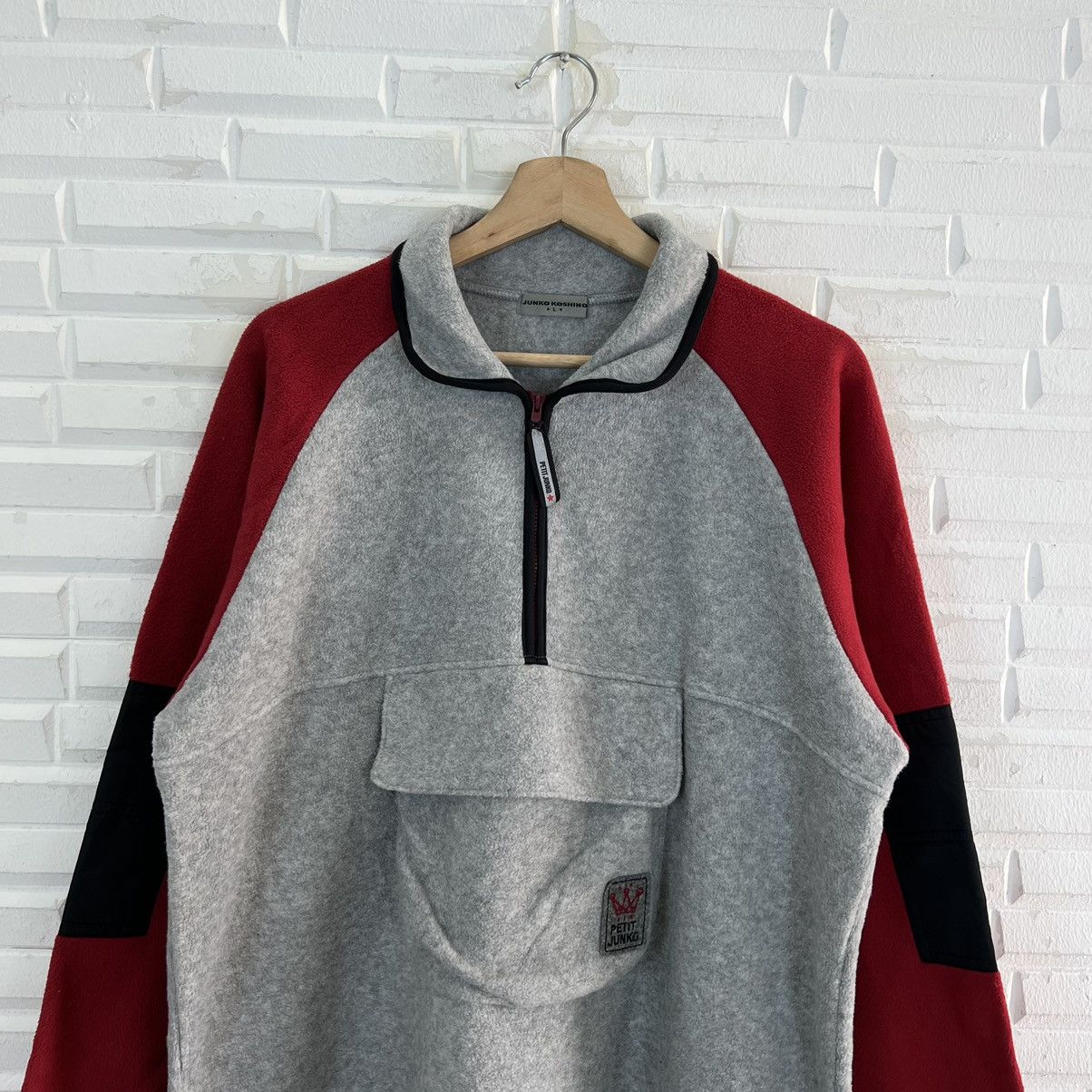 Japanese Brand VINTAGE ANORAK FLEECE HOODIE JACKET JUNKO KOSHINO Size US L / EU 52-54 / 3 - 3 Thumbnail