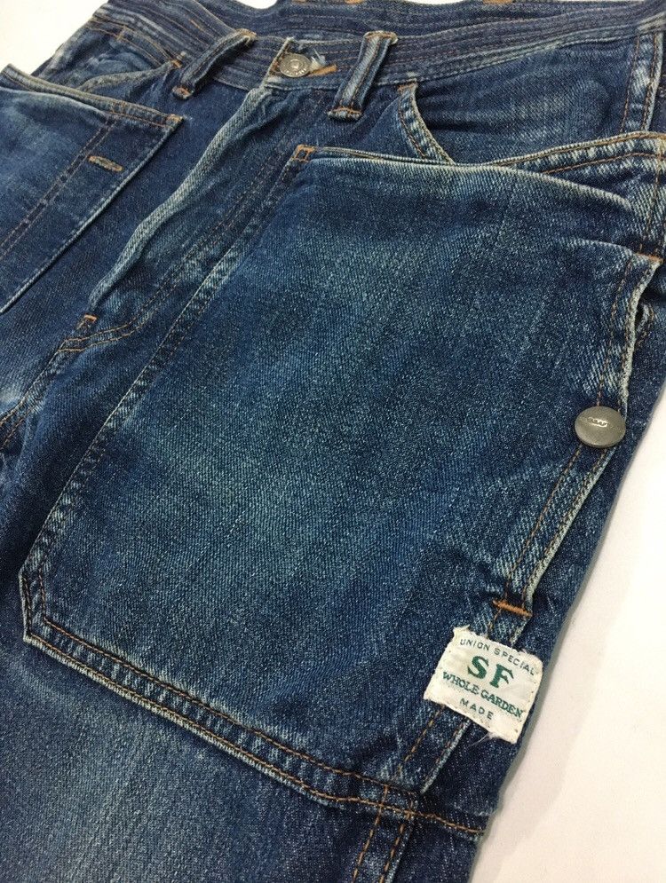 Japanese Brand Gardeners Fall Leaf Denim Pants Size US 30 / EU 46 - 6 Thumbnail