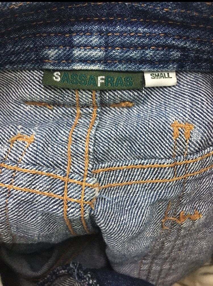 Japanese Brand Gardeners Fall Leaf Denim Pants Size US 30 / EU 46 - 9 Thumbnail