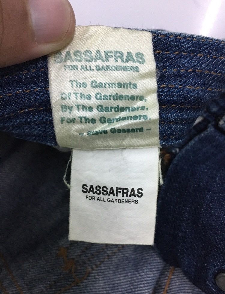 Japanese Brand Gardeners Fall Leaf Denim Pants Size US 30 / EU 46 - 10 Thumbnail