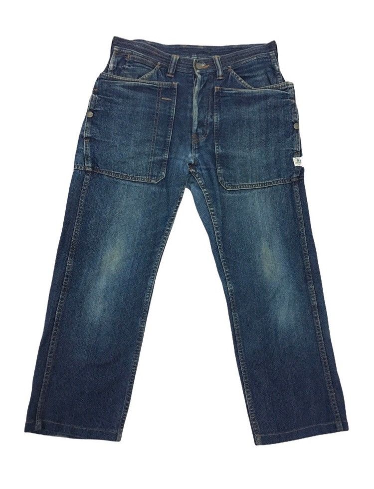 Japanese Brand Gardeners Fall Leaf Denim Pants Size US 30 / EU 46 - 1 Thumbnail