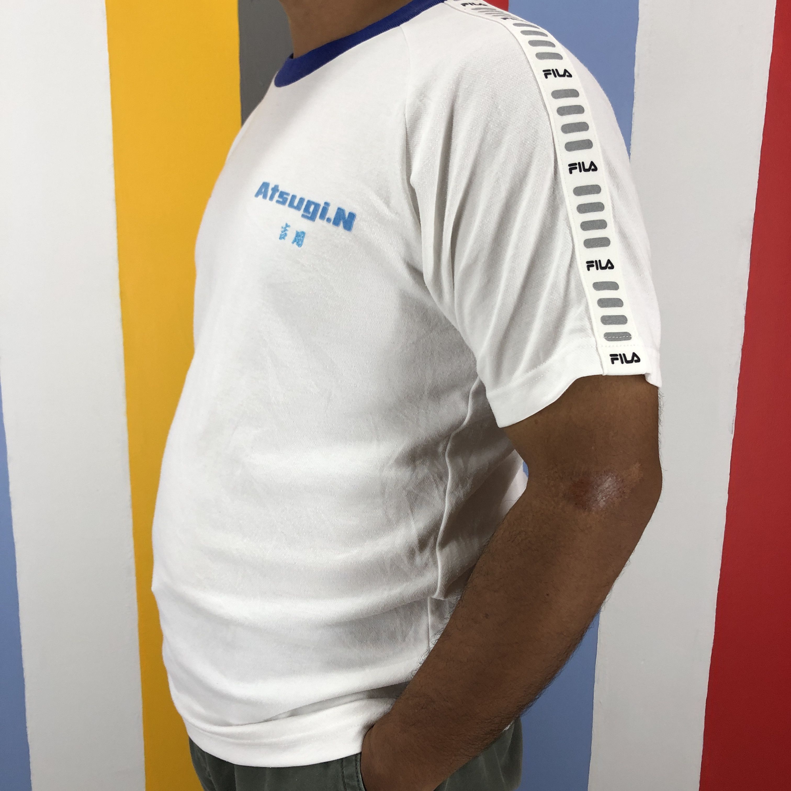 Fila FILA Atsugi.N Side Tape T Shirt #0967/AI Size US M / EU 48-50 / 2 - 3 Thumbnail