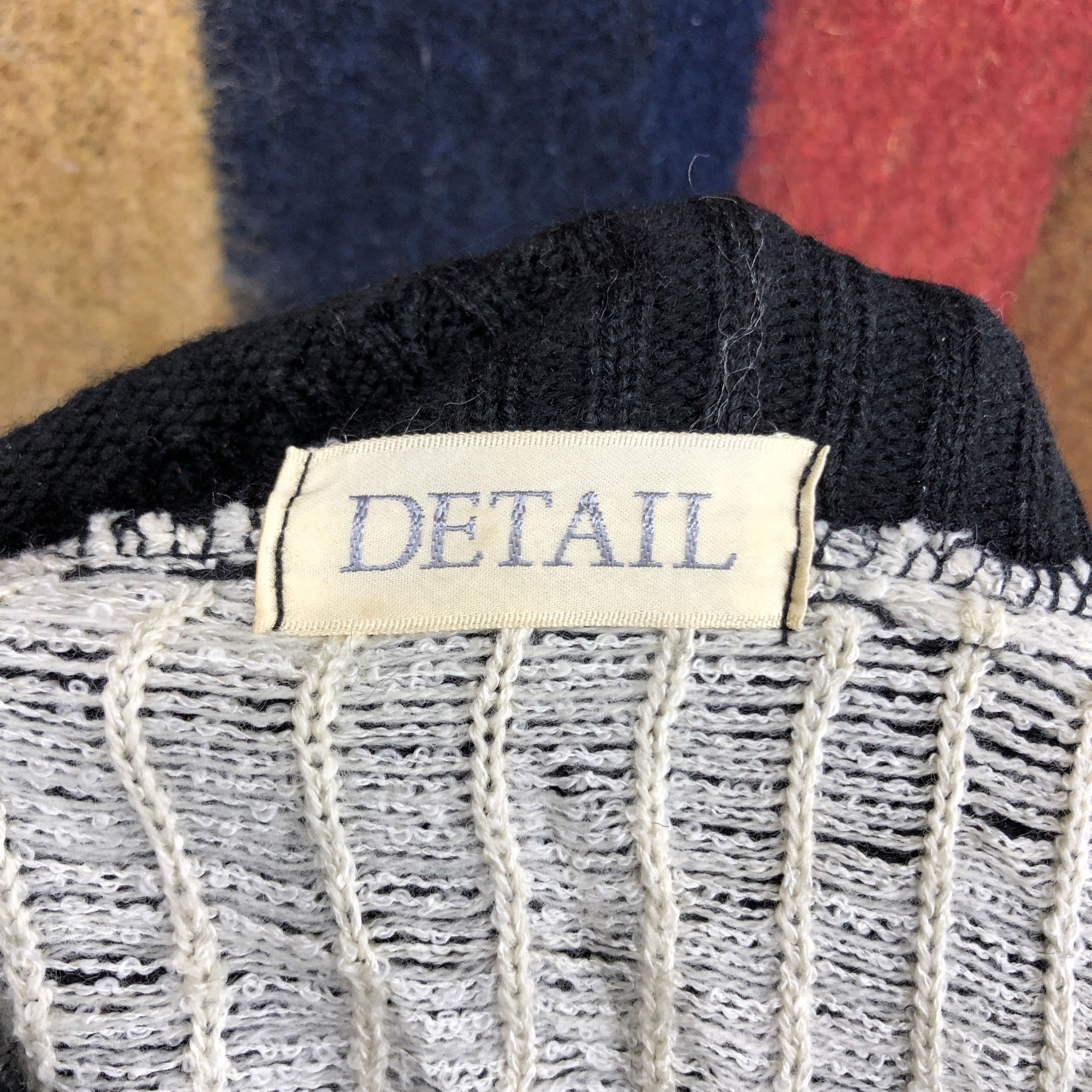 Japanese Brand DETAIL Women Knitwear Geometry Art Design #0461/S Size S / US 4 / IT 40 - 5 Thumbnail