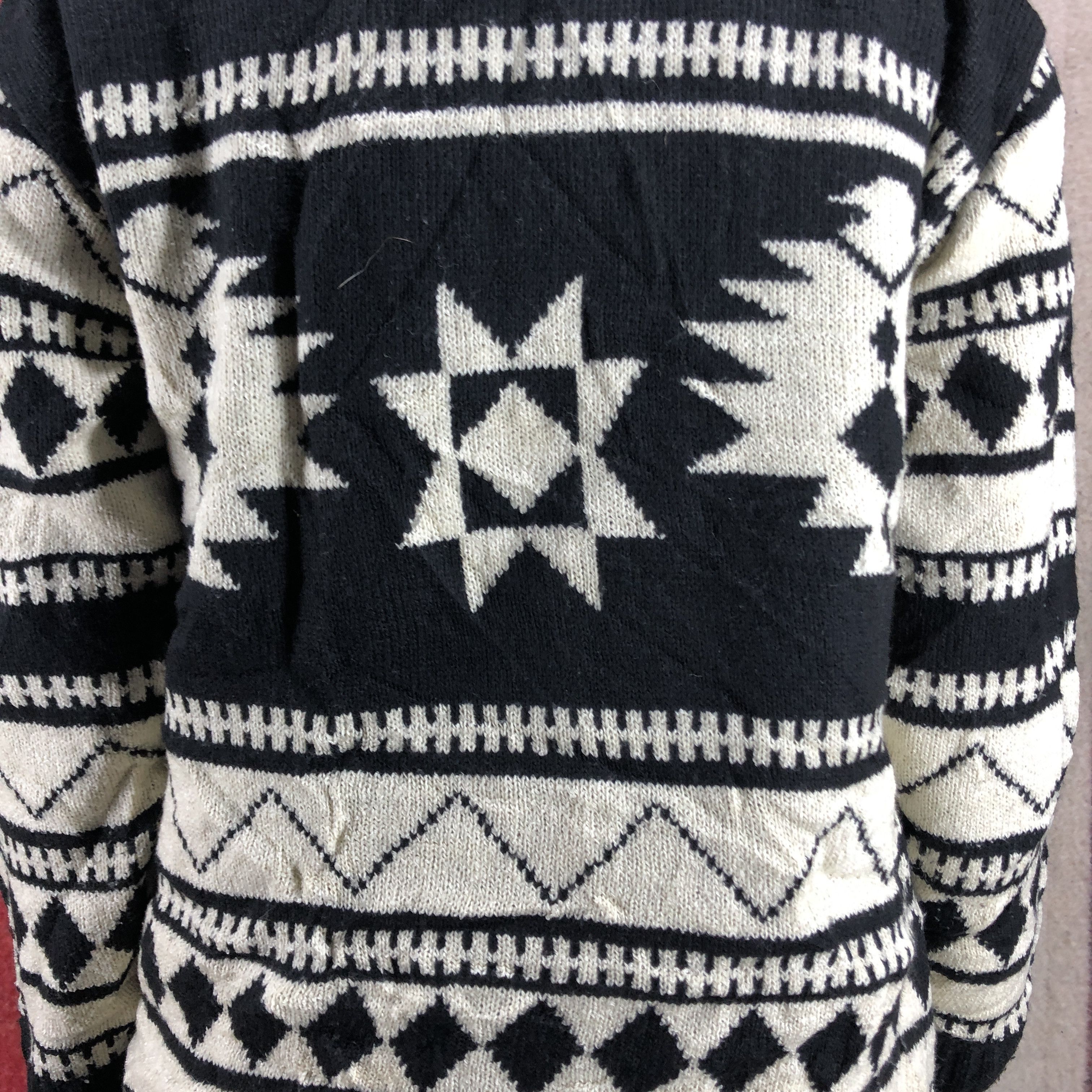 Japanese Brand DETAIL Women Knitwear Geometry Art Design #0461/S Size S / US 4 / IT 40 - 10 Thumbnail