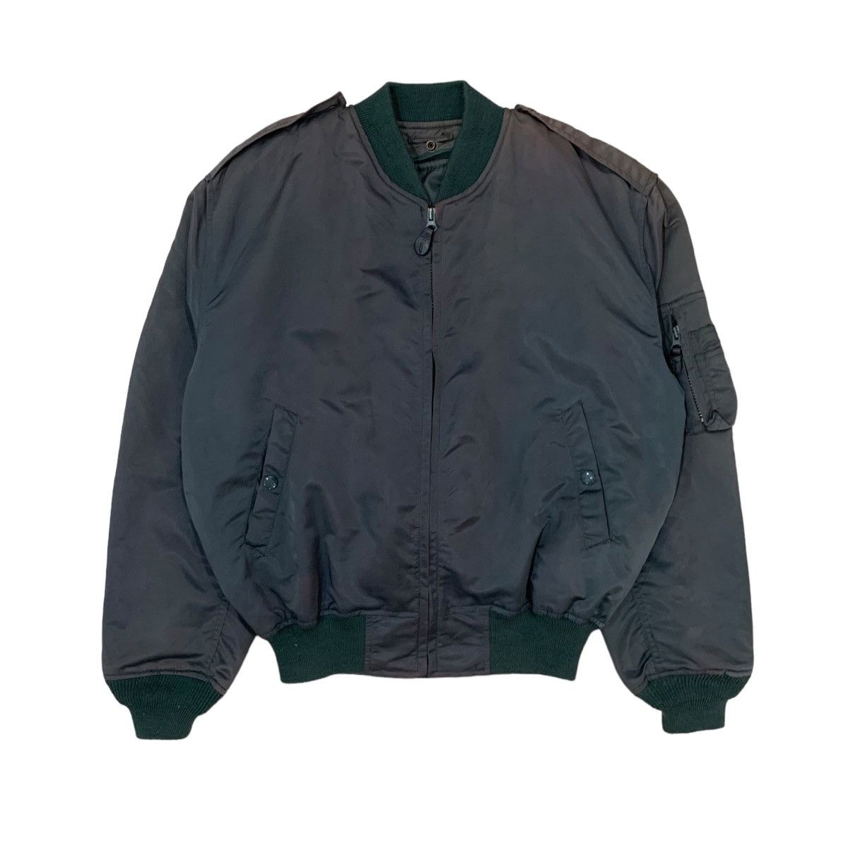 Japanese Brand Vintage Sunfaded Flight Bomber Jacket Size US M / EU 48-50 / 2 - 1 Thumbnail