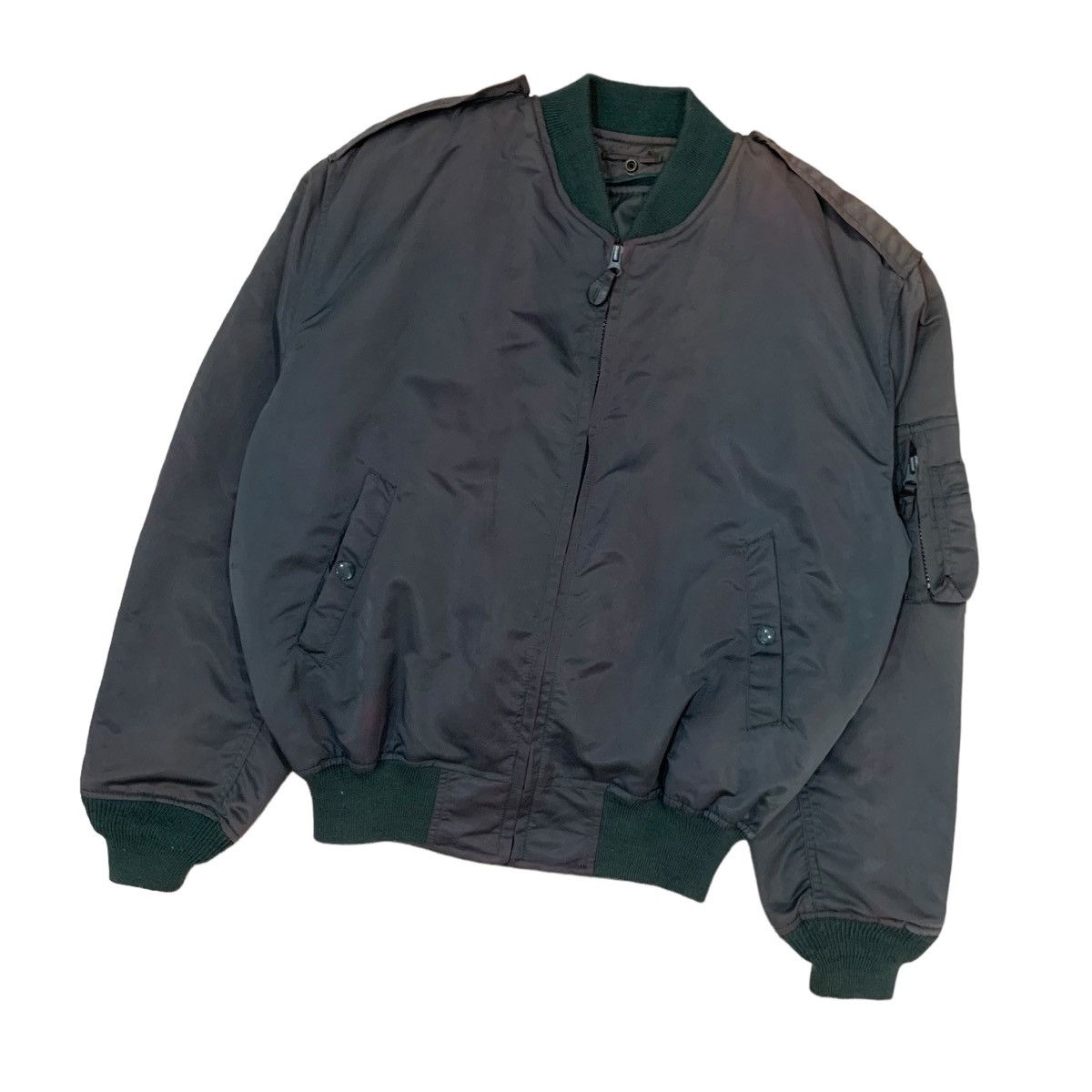 Japanese Brand Vintage Sunfaded Flight Bomber Jacket Size US M / EU 48-50 / 2 - 3 Thumbnail