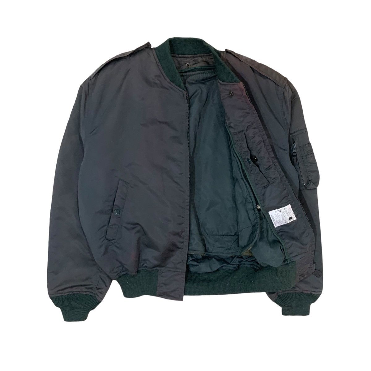 Japanese Brand Vintage Sunfaded Flight Bomber Jacket Size US M / EU 48-50 / 2 - 4 Thumbnail