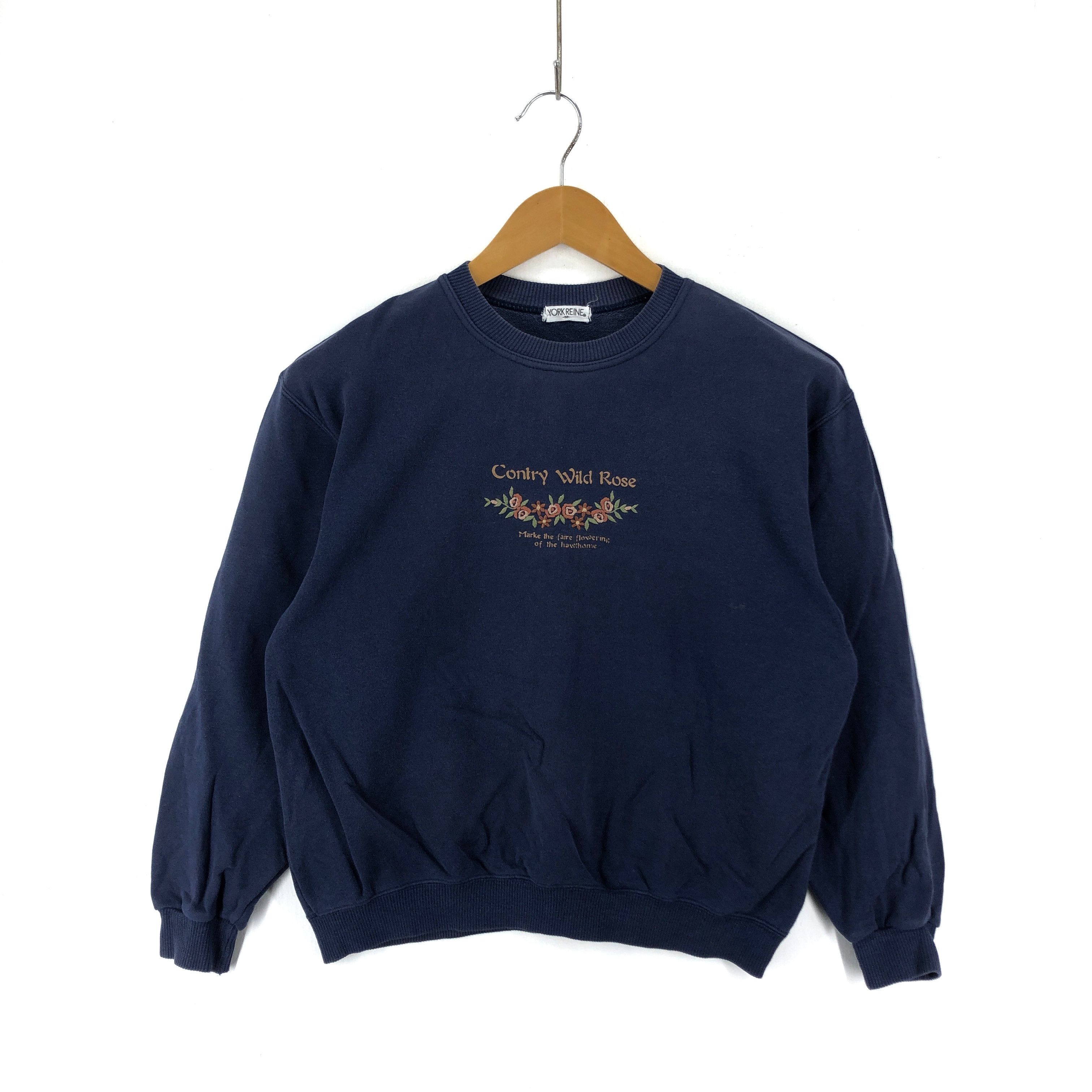 Japanese Brand Vintage YORK REINE Crew Neck Sweatshirt #1938-62 Size S / US 4 / IT 40 - 1 Thumbnail